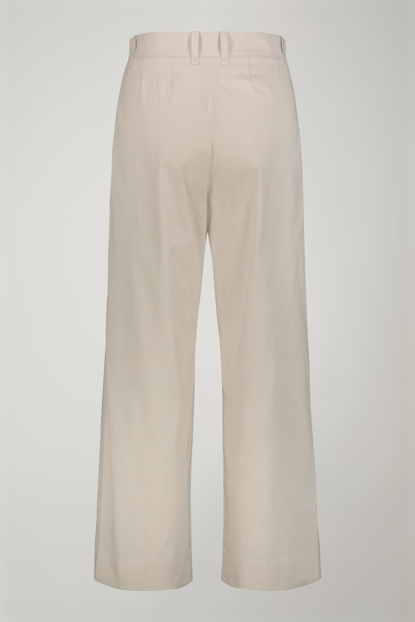 Pantalone donna 100% cotone tinta unita regular fit image number 5