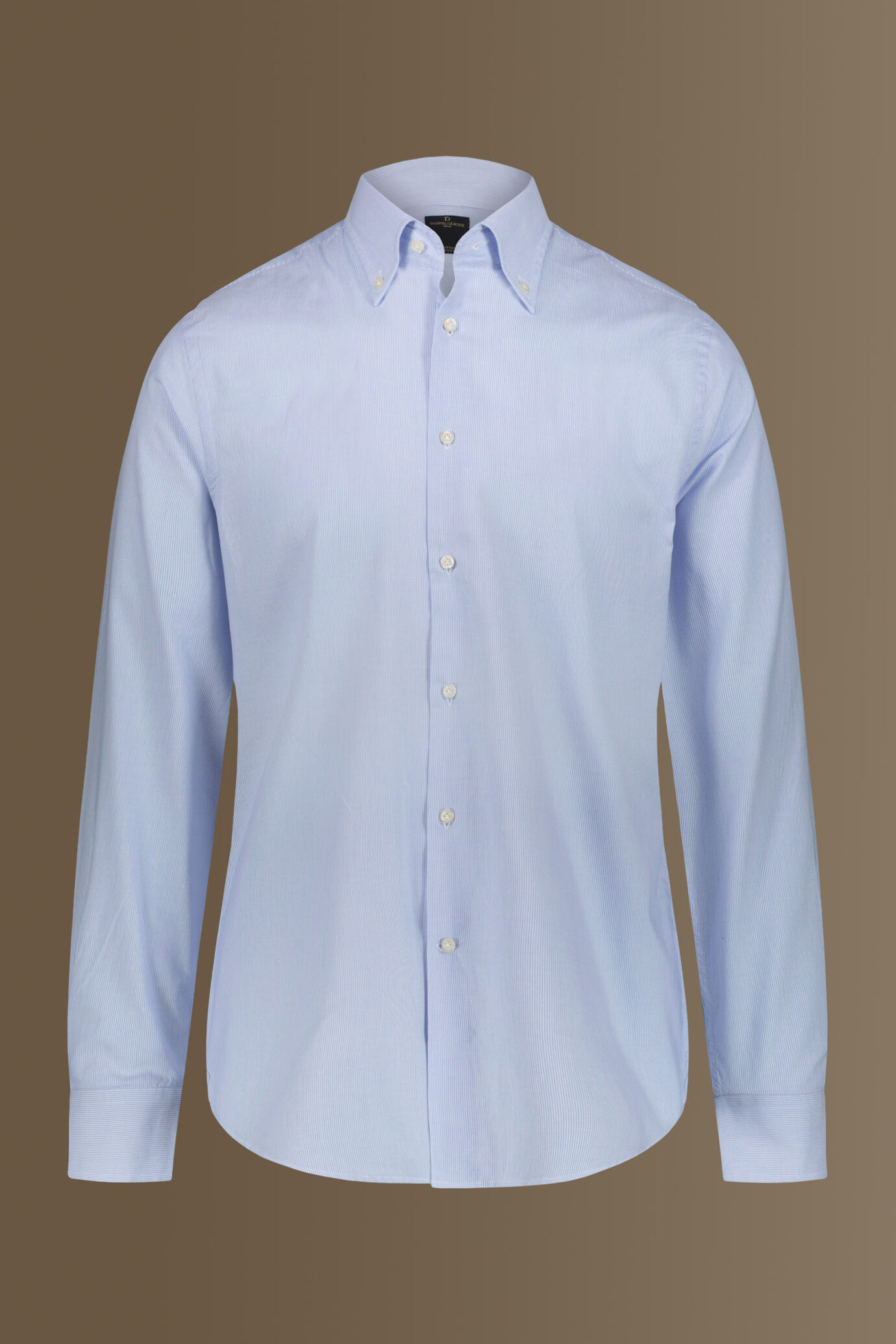 Camicia uomo button down tessuto armaturato a righe image number 3