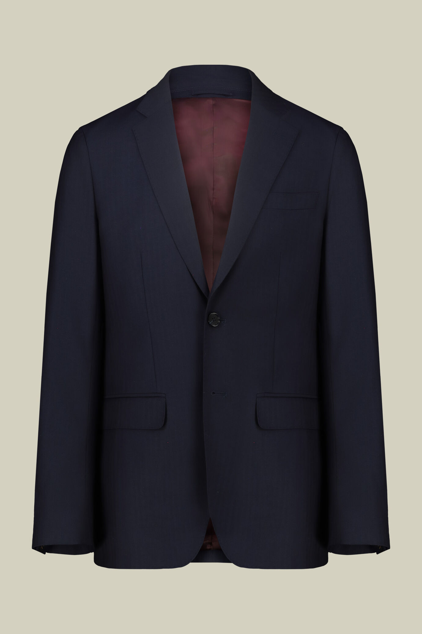 Men's single-breasted suit in herringbone fabric image number 4