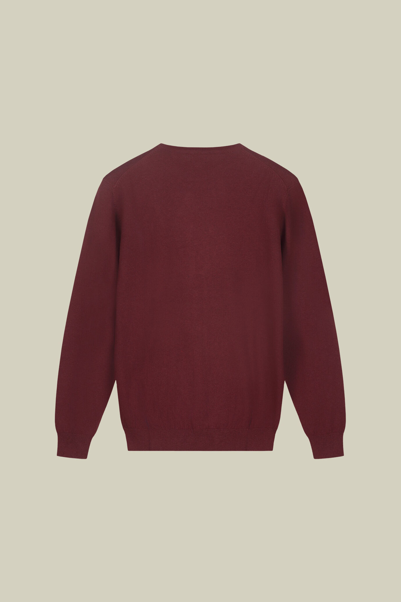 Maglia uomo girocollo in misto lana e cotone regular fit image number 5