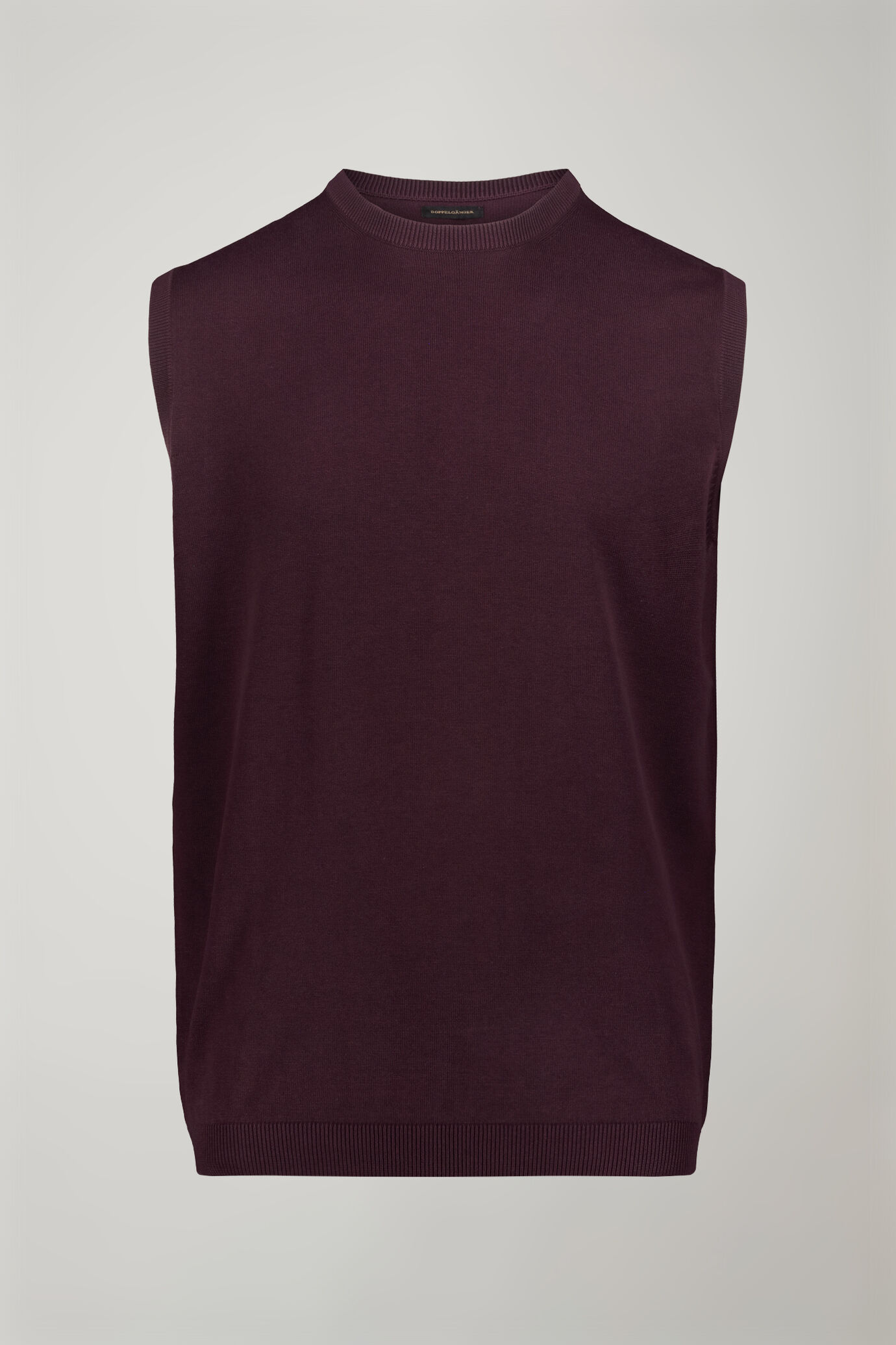 Gilet homme col rond 100 % coton coupe régulière image number 4