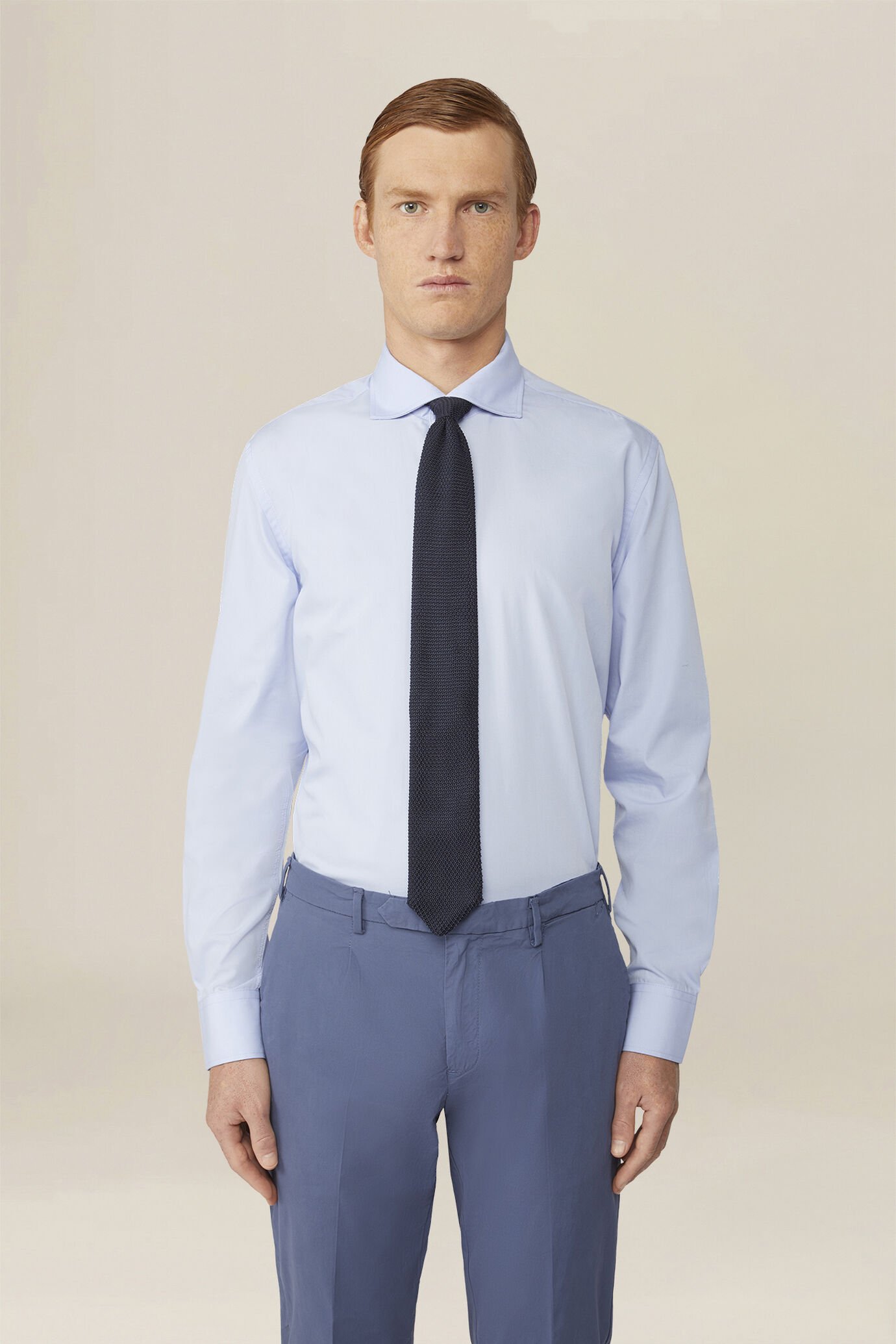 Men's french collar classic shirt image number 0