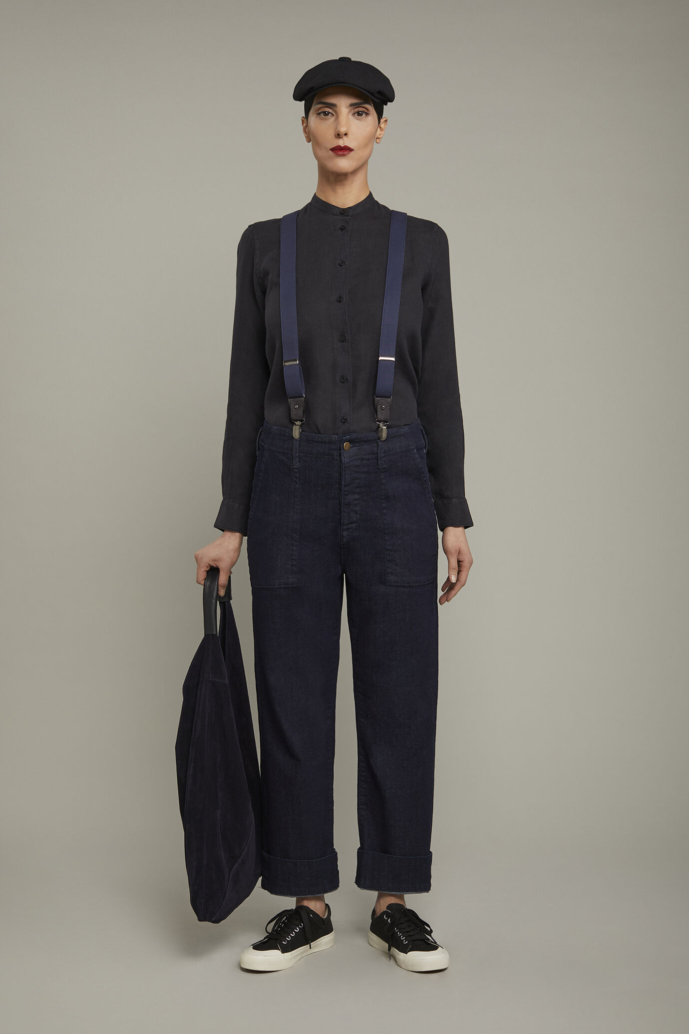 Jeans donna 100% cotone denim regular fit image number 0