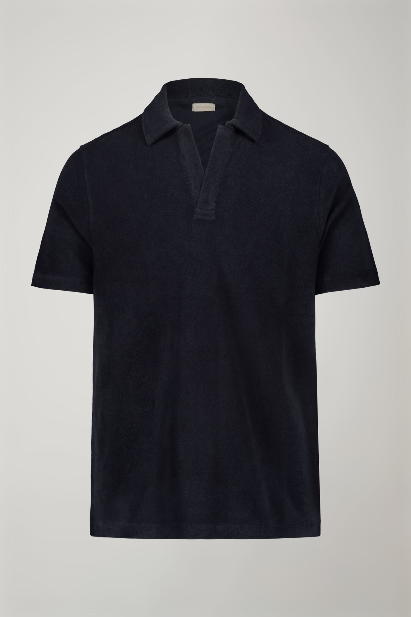 Polo homme à manches courtes et col derby en tissu éponge coupe régulière image number 4