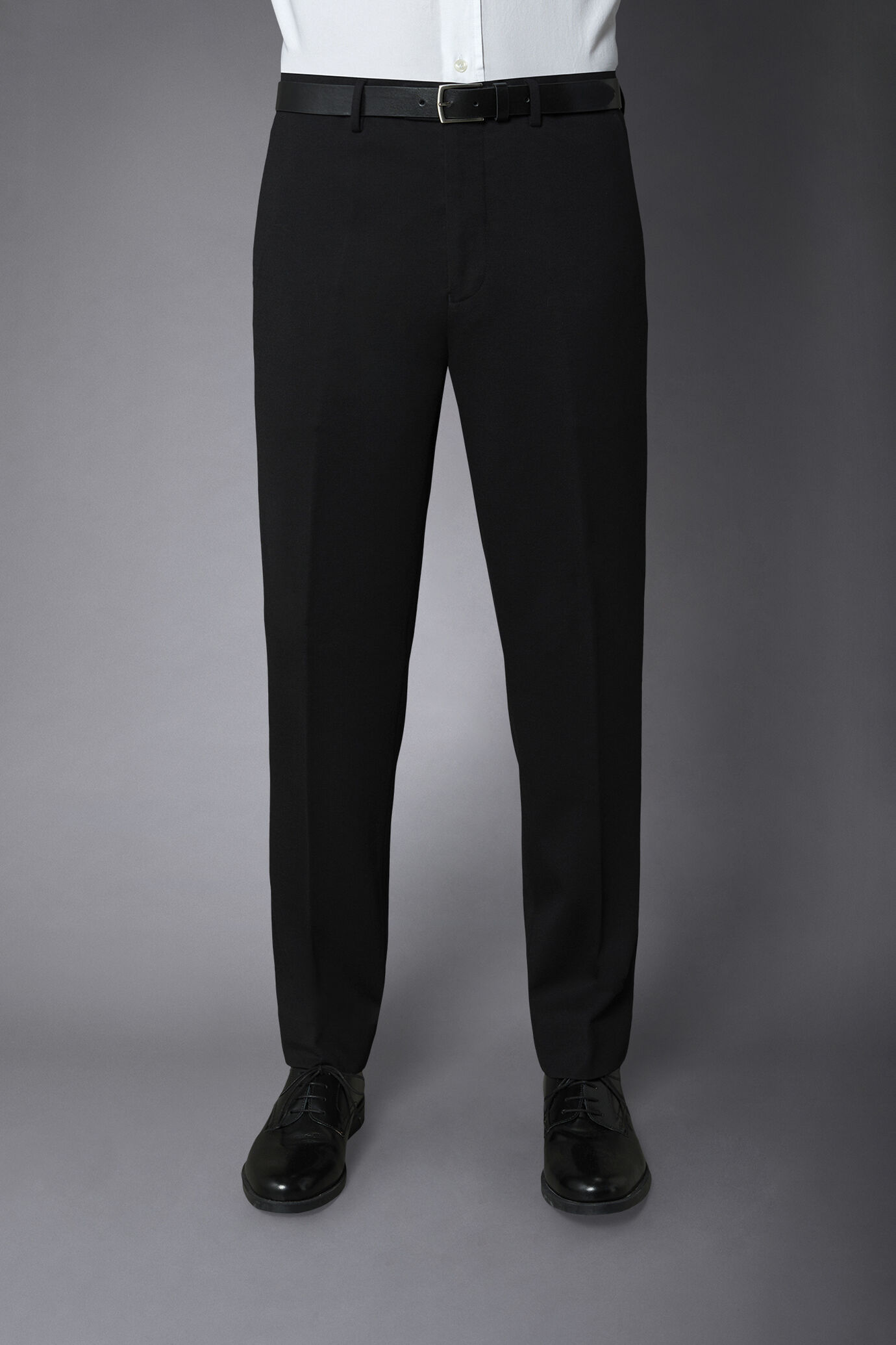 Pantalone uomo in jersey senza pinces regular fit image number 3