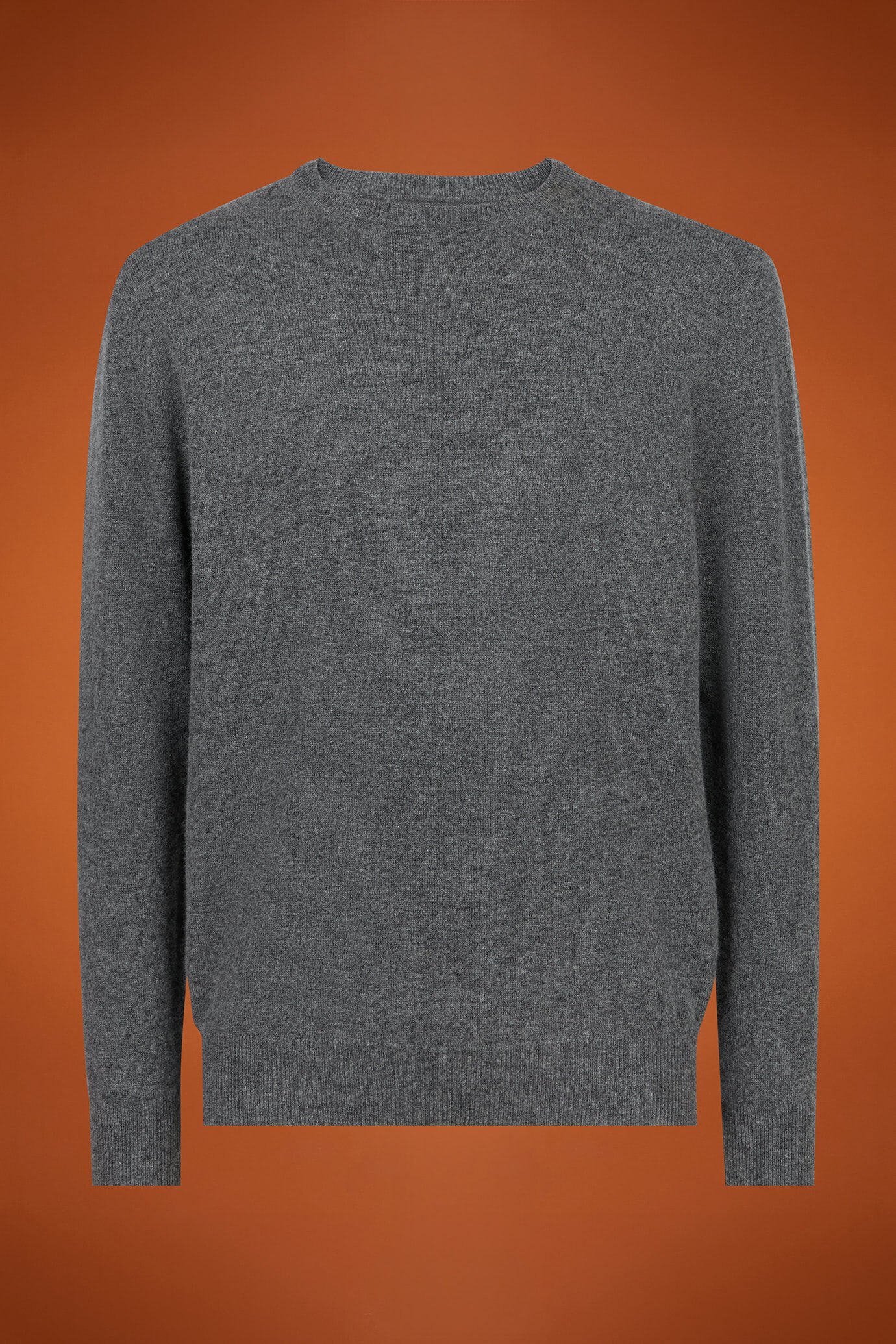 Pull homme à col rond, 100% cachemire, coupe classique image number 4