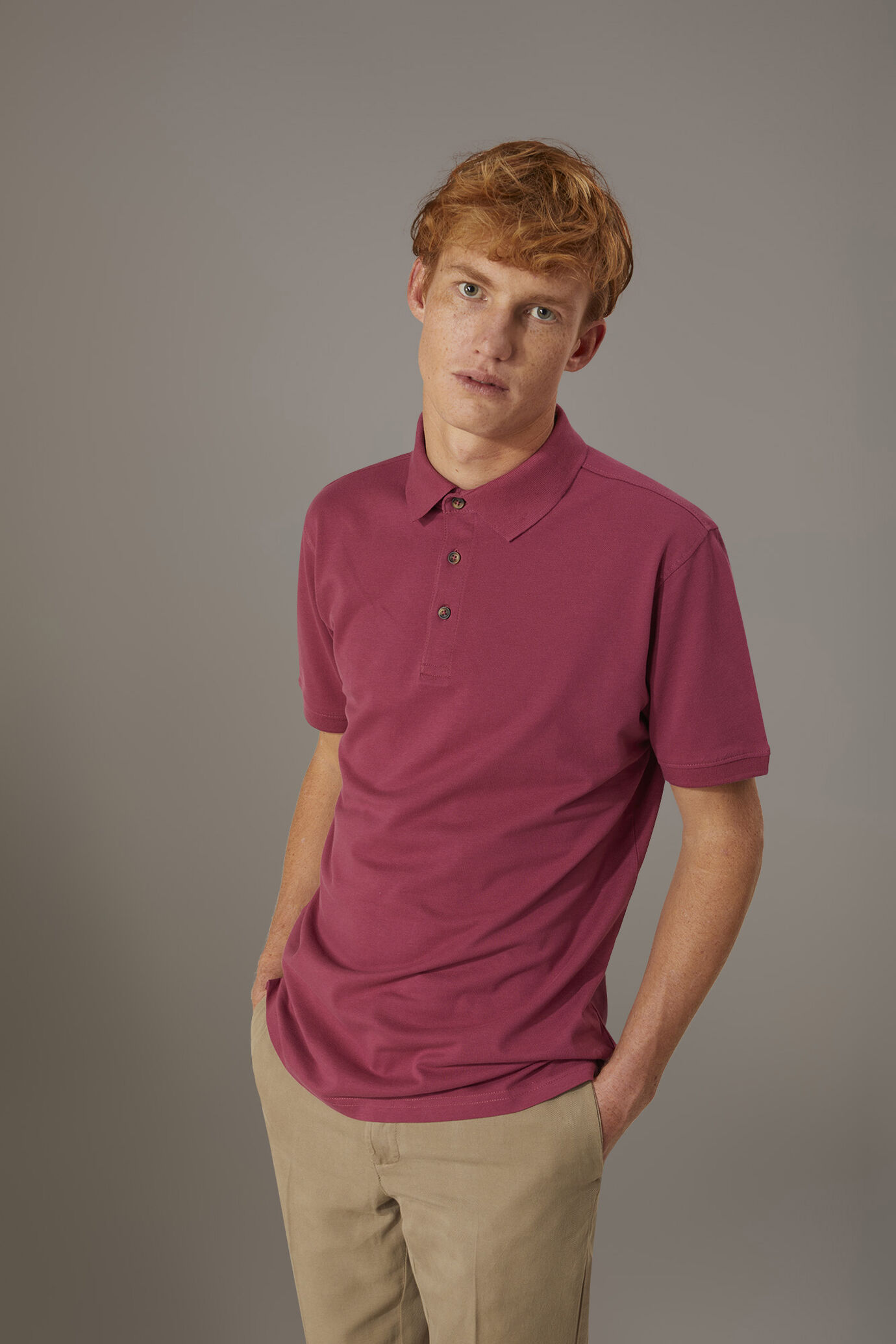 Kurzarm-Poloshirt 100% Baumwoll-Piqué image number 0