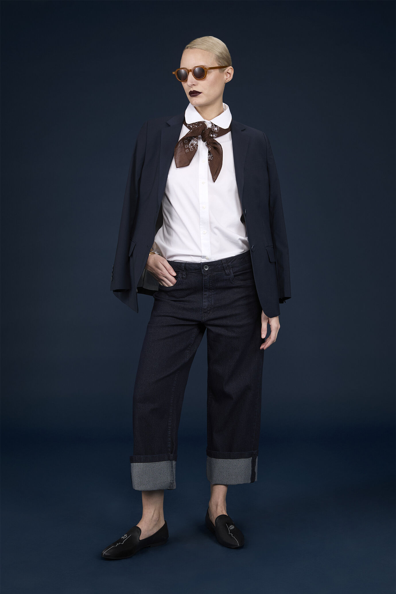 Pantaloni Donna Everlane The Straight Leg Crop | Nero Elasticizzato Taglia 2