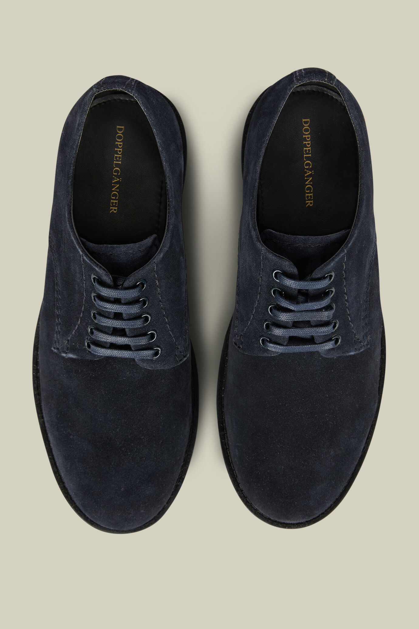 Men's Derby shoes in 100% genuine suede with rubber soles image number 3