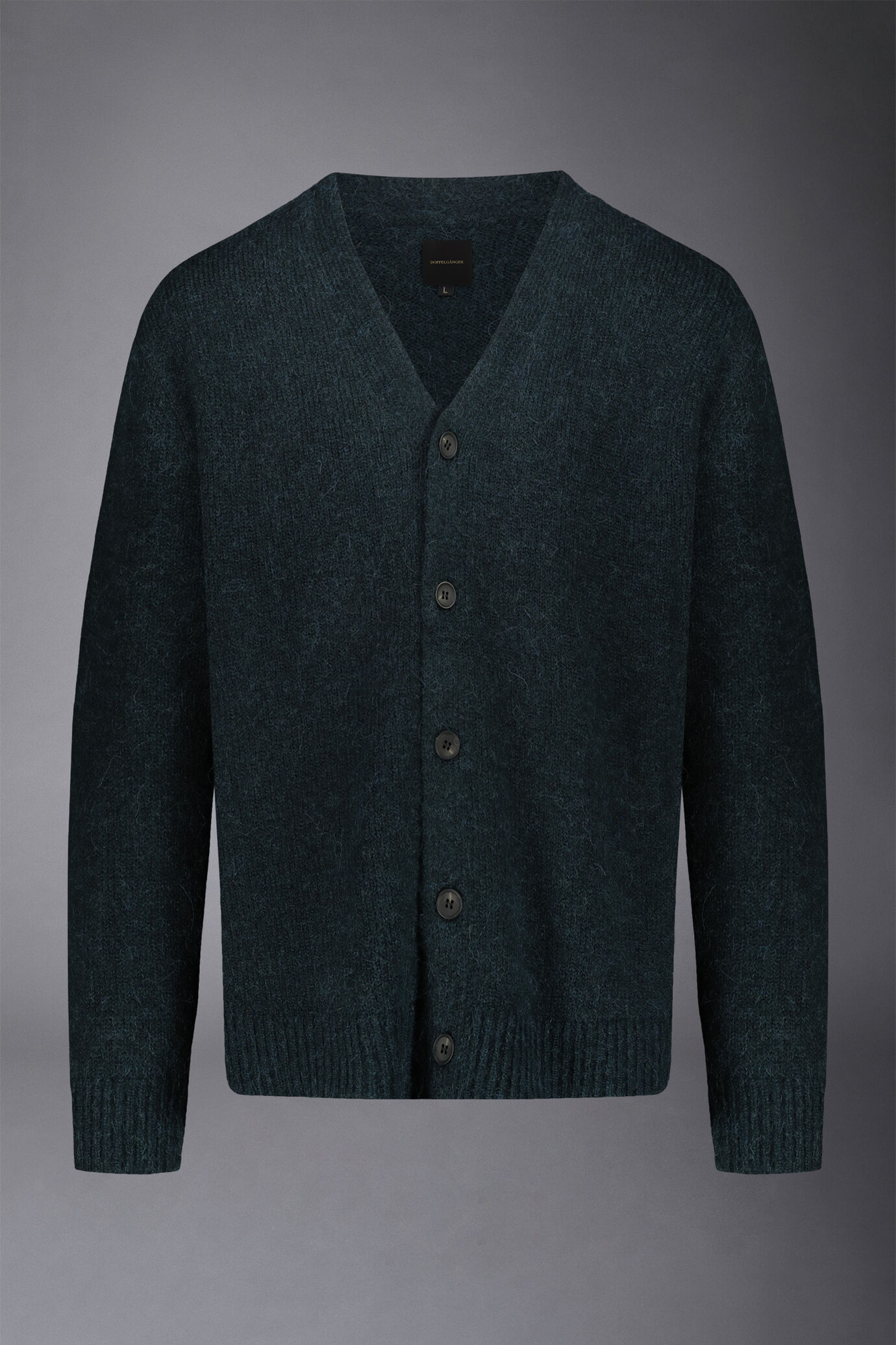 Men's v-neck cardigan with an alpaca wool component regular fit image number 4
