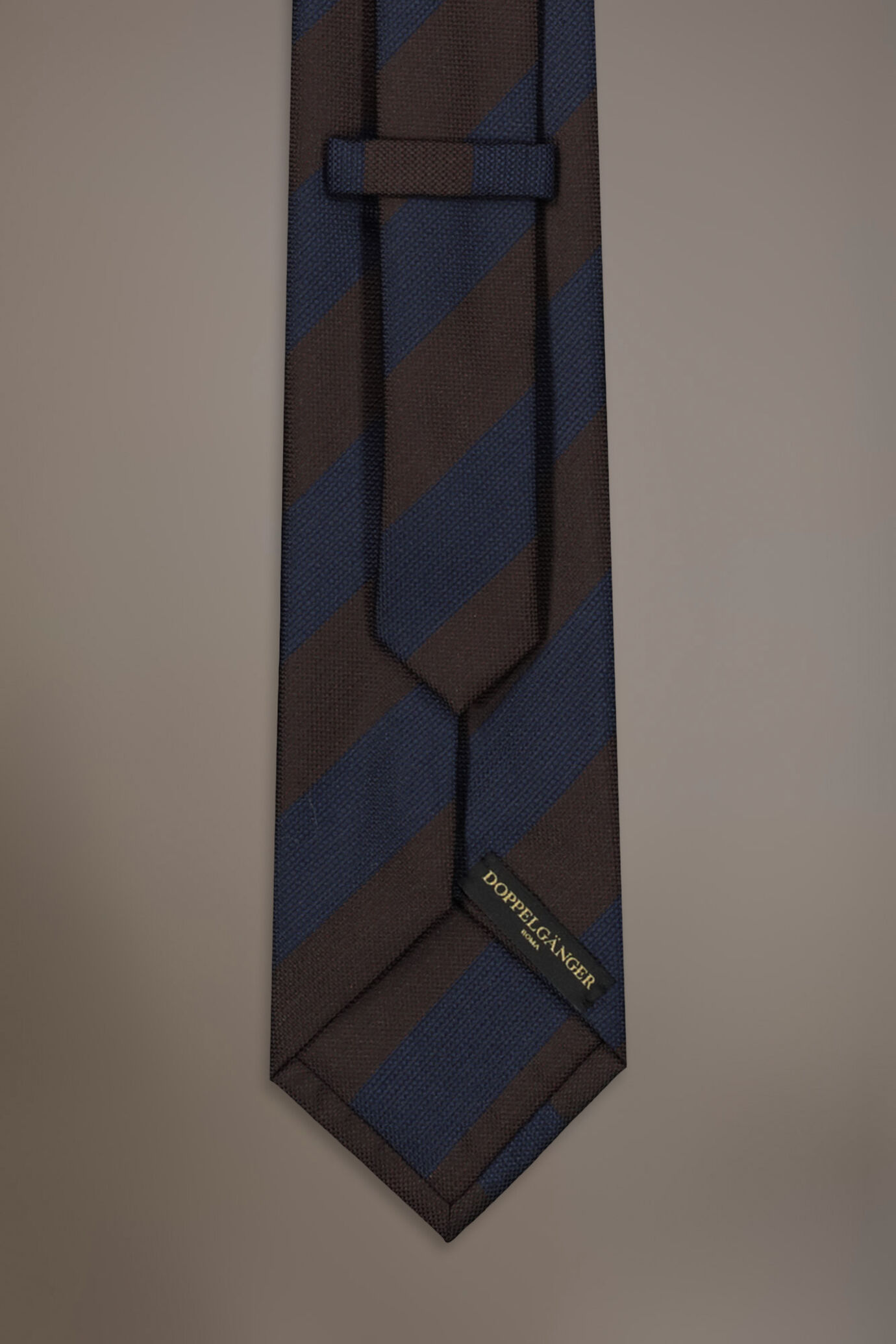 Bamboo blend tie regimental design image number 1