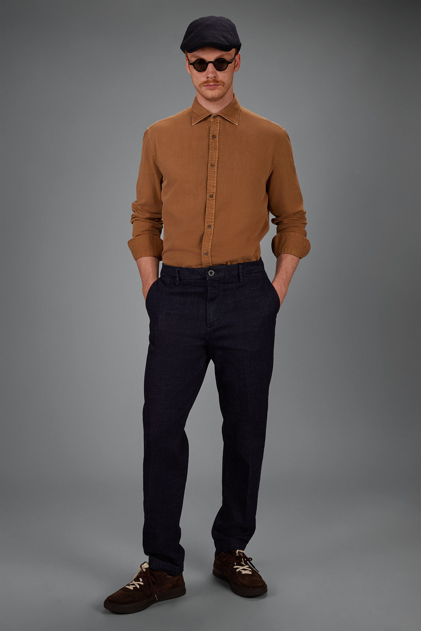 Pantalone uomo in denim regular fit image number 0