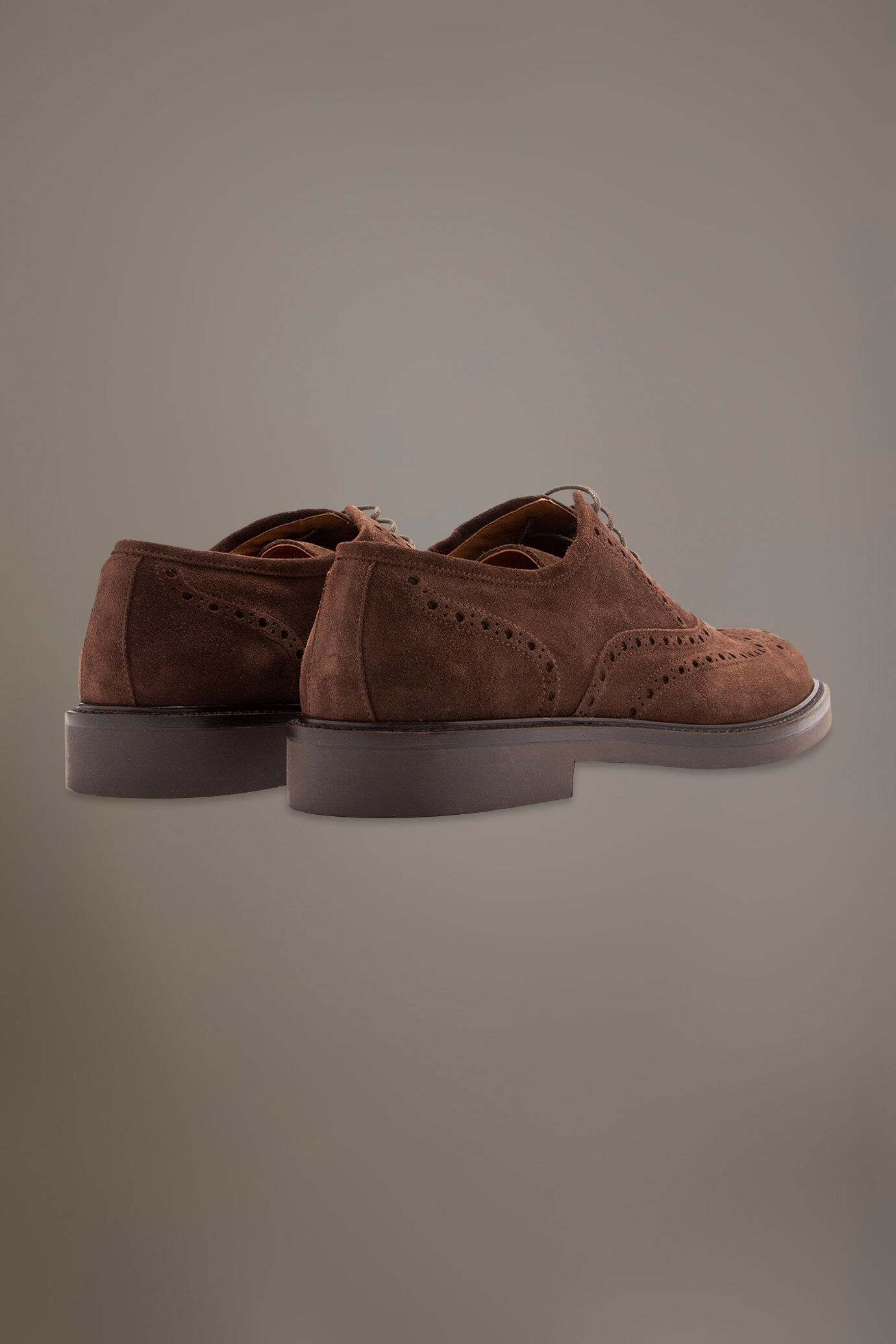 Oxford brouge shoes - 100% leather - suede image number 3