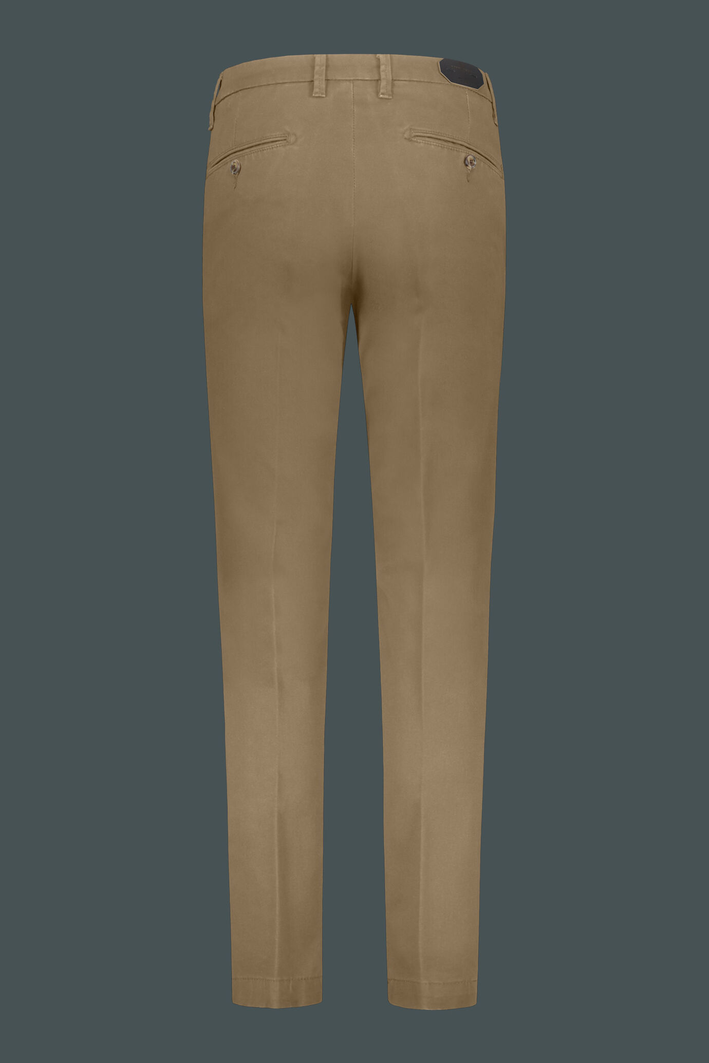 Pantaloni uomo chino twill cotone stretch tinta unita image number 1