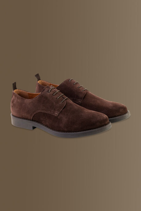 100% suede leather derby shoes