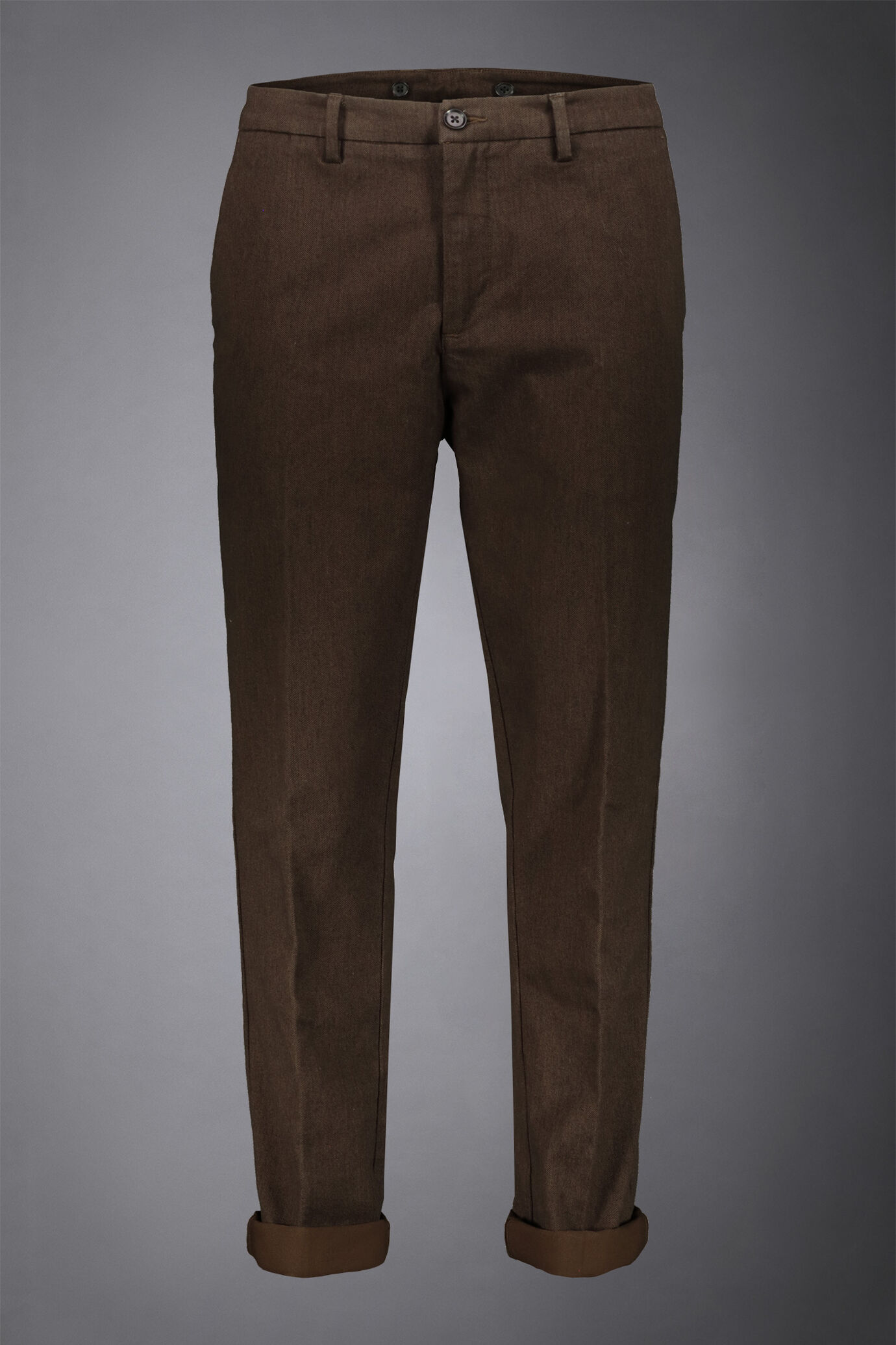Men's chino pants cotton fabric hand wool cavalry twill image number 4