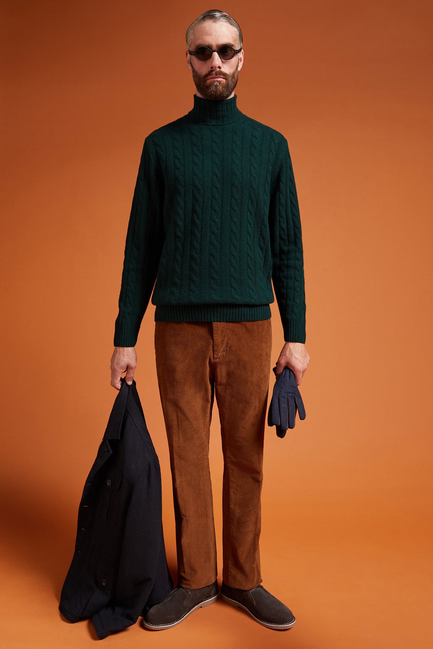 Maglia uomo collo alto misto lana lambswool regular fit image number 1