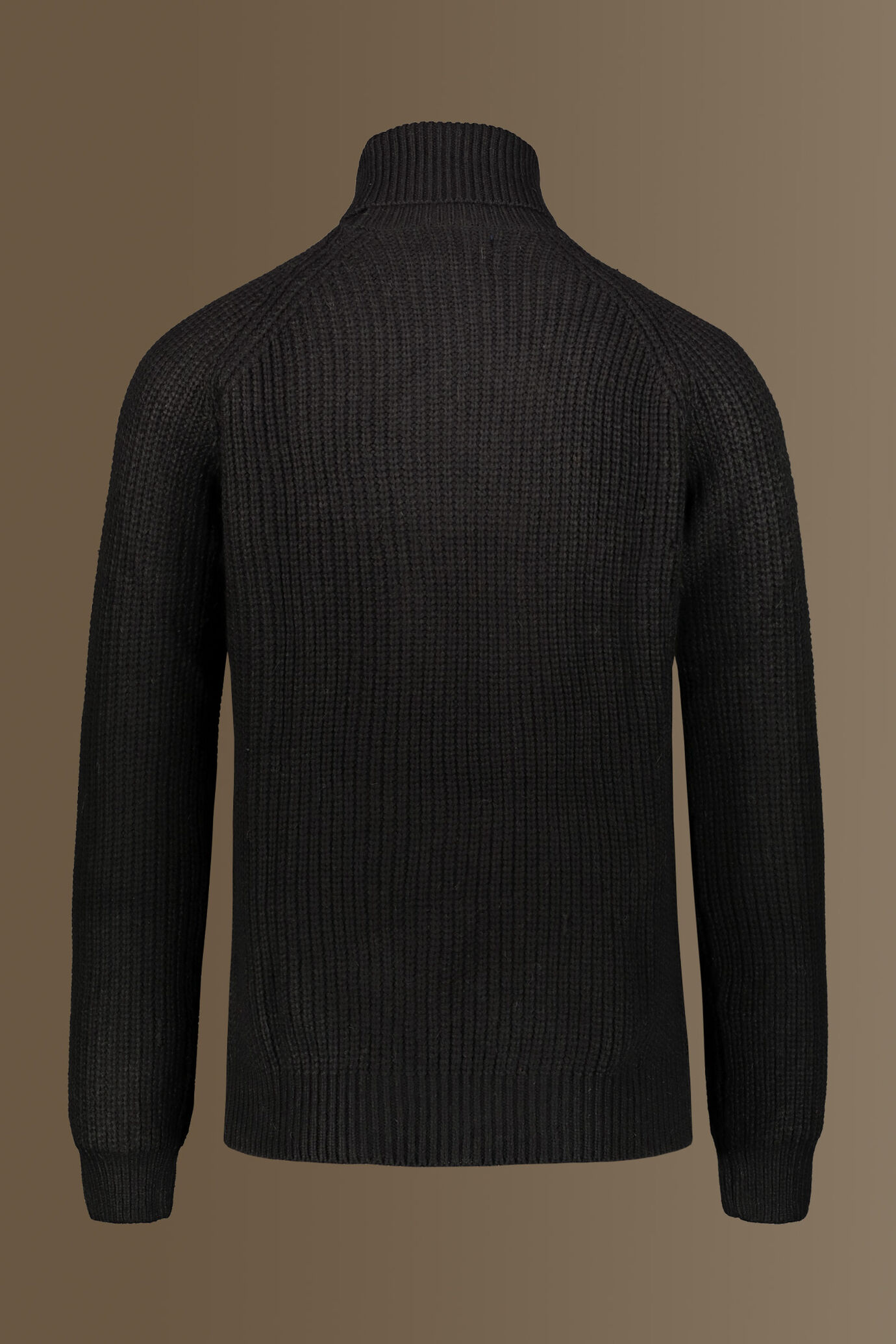Maglia collo alto misto lana con maniche raglan image number 1