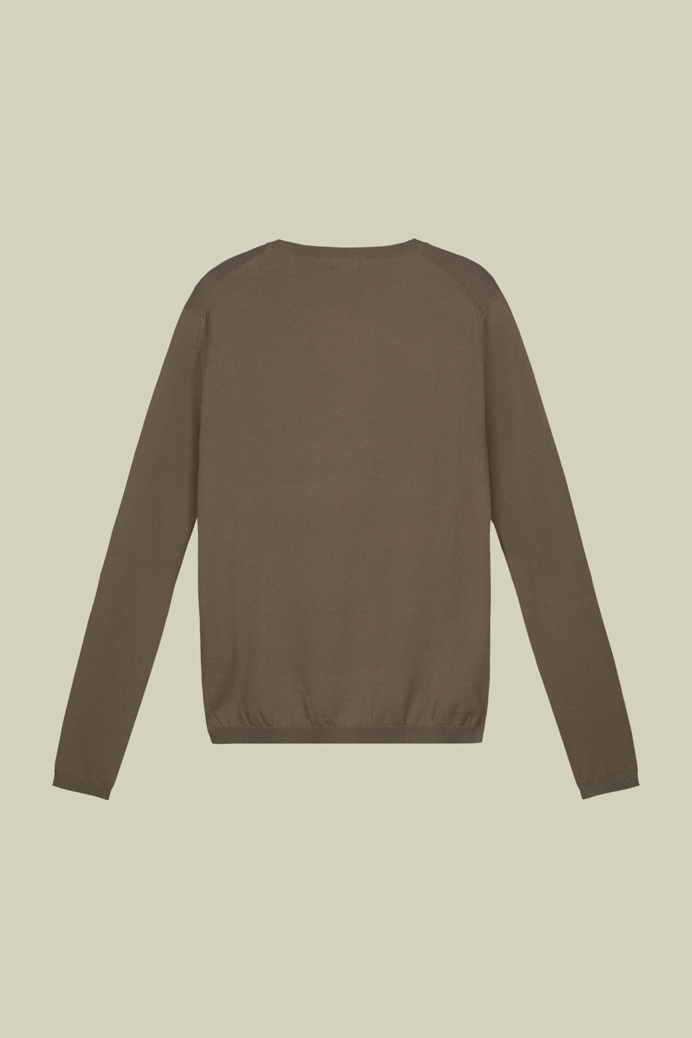 Langärmeliger Damen-Pullover mit Rundhalsausschnitt