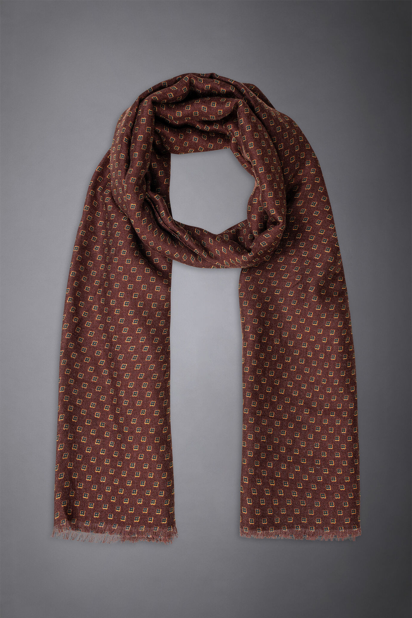 Pashmina uomo fantasia stampata image number 0