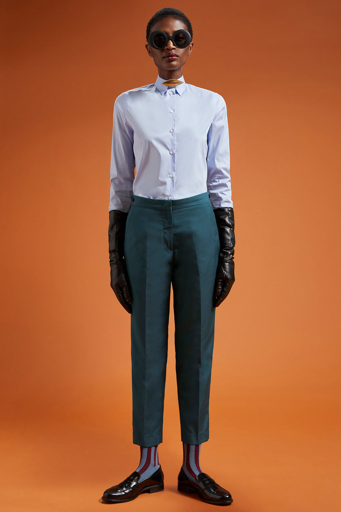 Pantalone chino classico donna regular fit image number 0