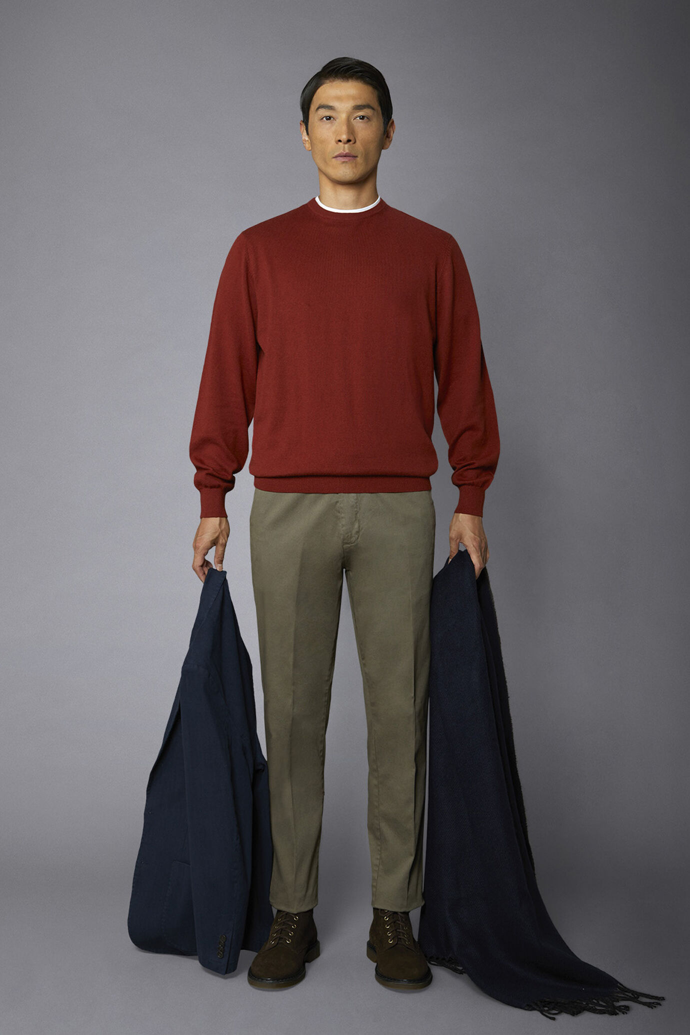 Klassische Chino-Hose in normaler Passform aus Twill image number 0