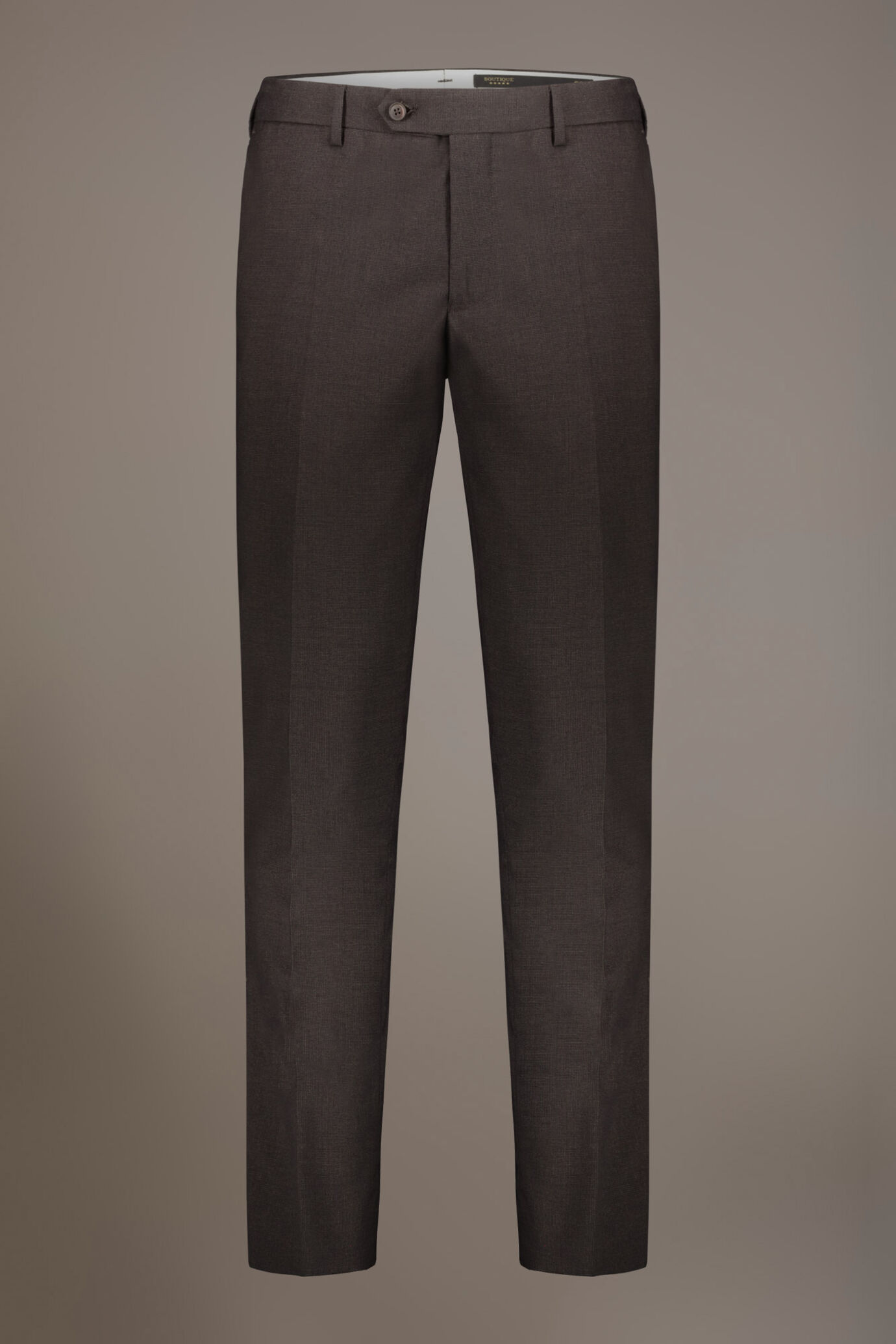 Regular fit single-breasted suit in micro pied de poule fabric image number 7