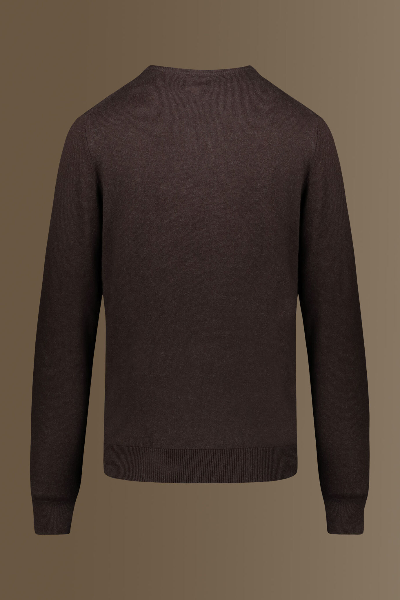 Maglia giro collo misto lana e cotone image number 1