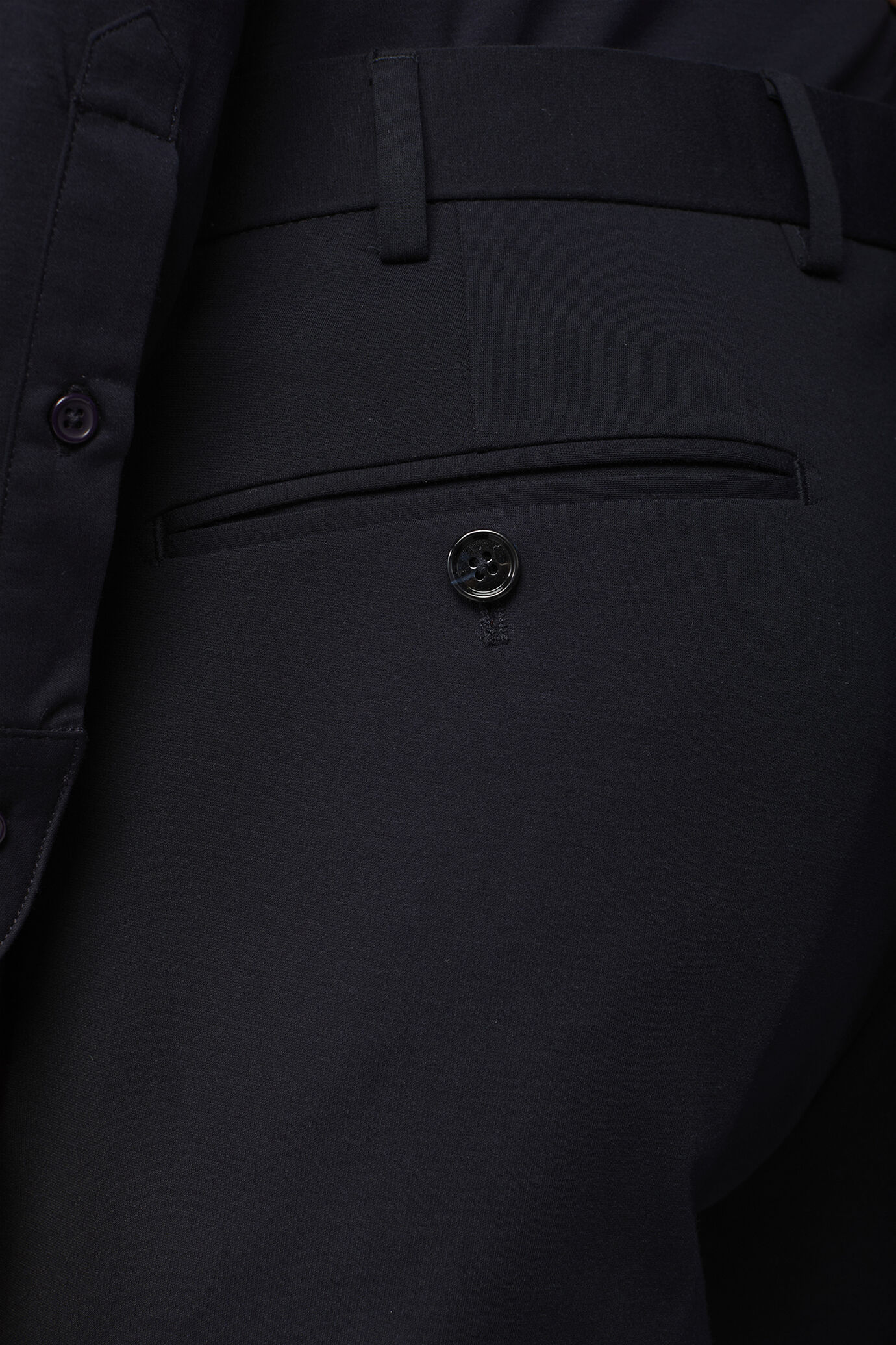 Men's regular fit jersey trousers image number 3