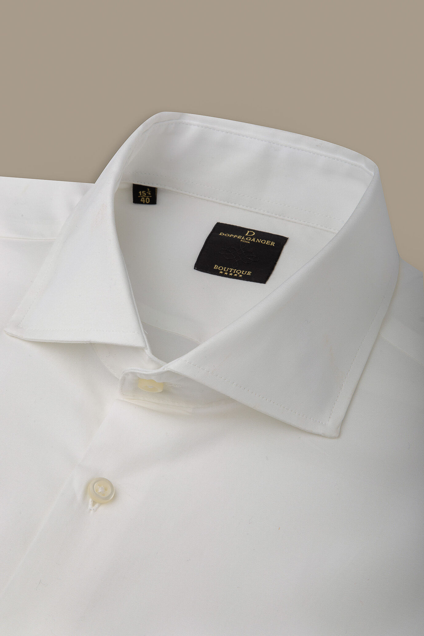 Camicia uomo classica bianca collo francese image number 1