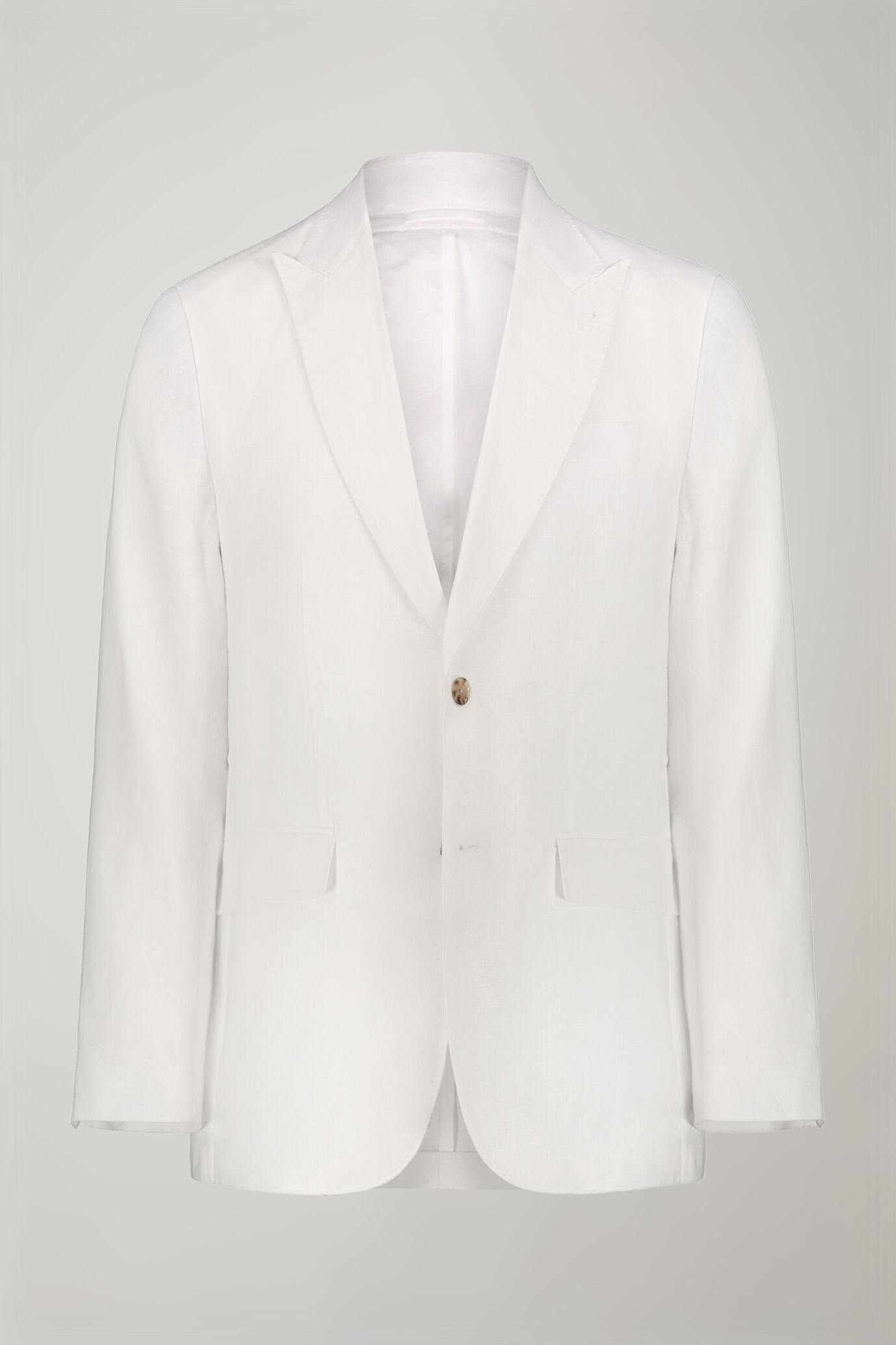 Abito uomo monopetto 100% lino regular fit image number 4