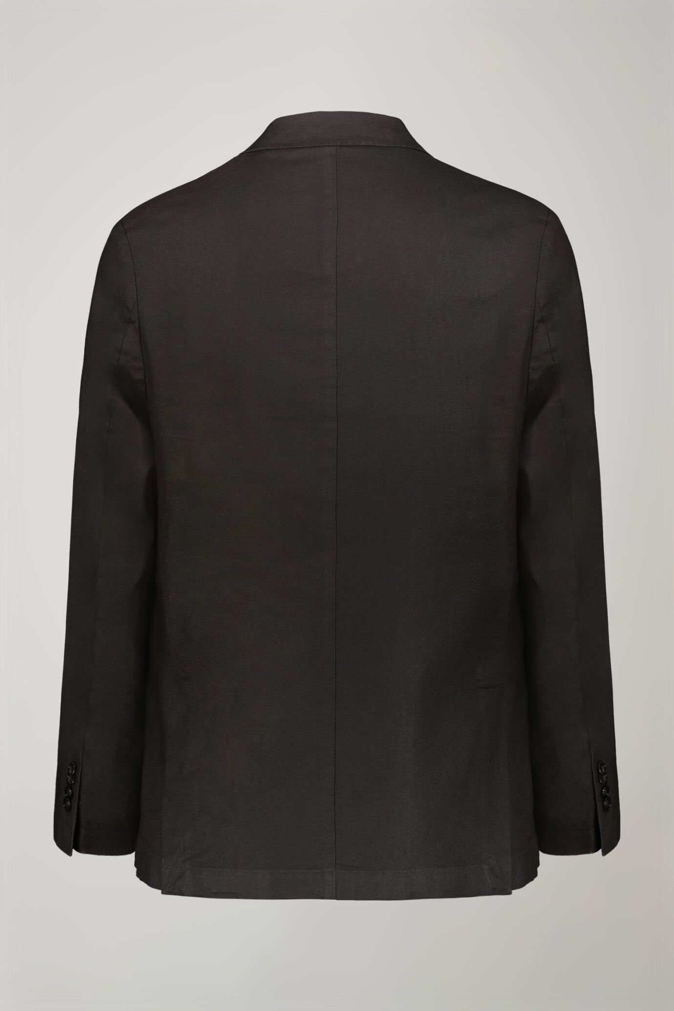 Giacca uomo tessuto lino e cotone sfoderata monopetto con rever a lancia regular fit image number 5