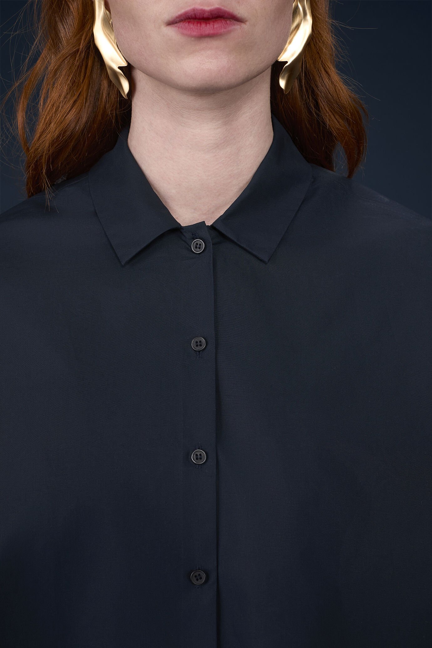 Camicia donna boxy a maniche lunghe image number 3
