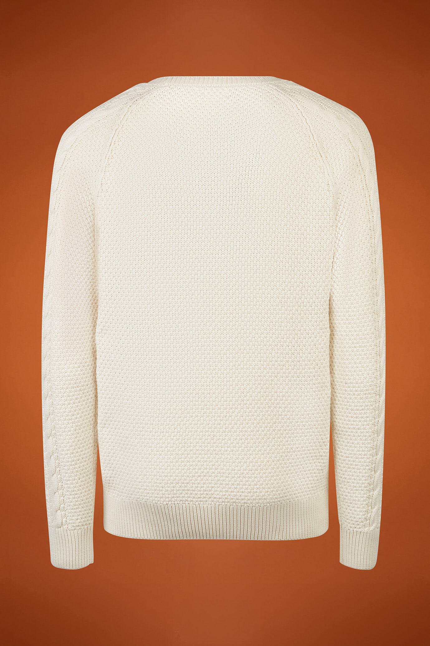 Maglia uomo girocollo 100% cotone lavorazione intrecciata regular fit image number 5
