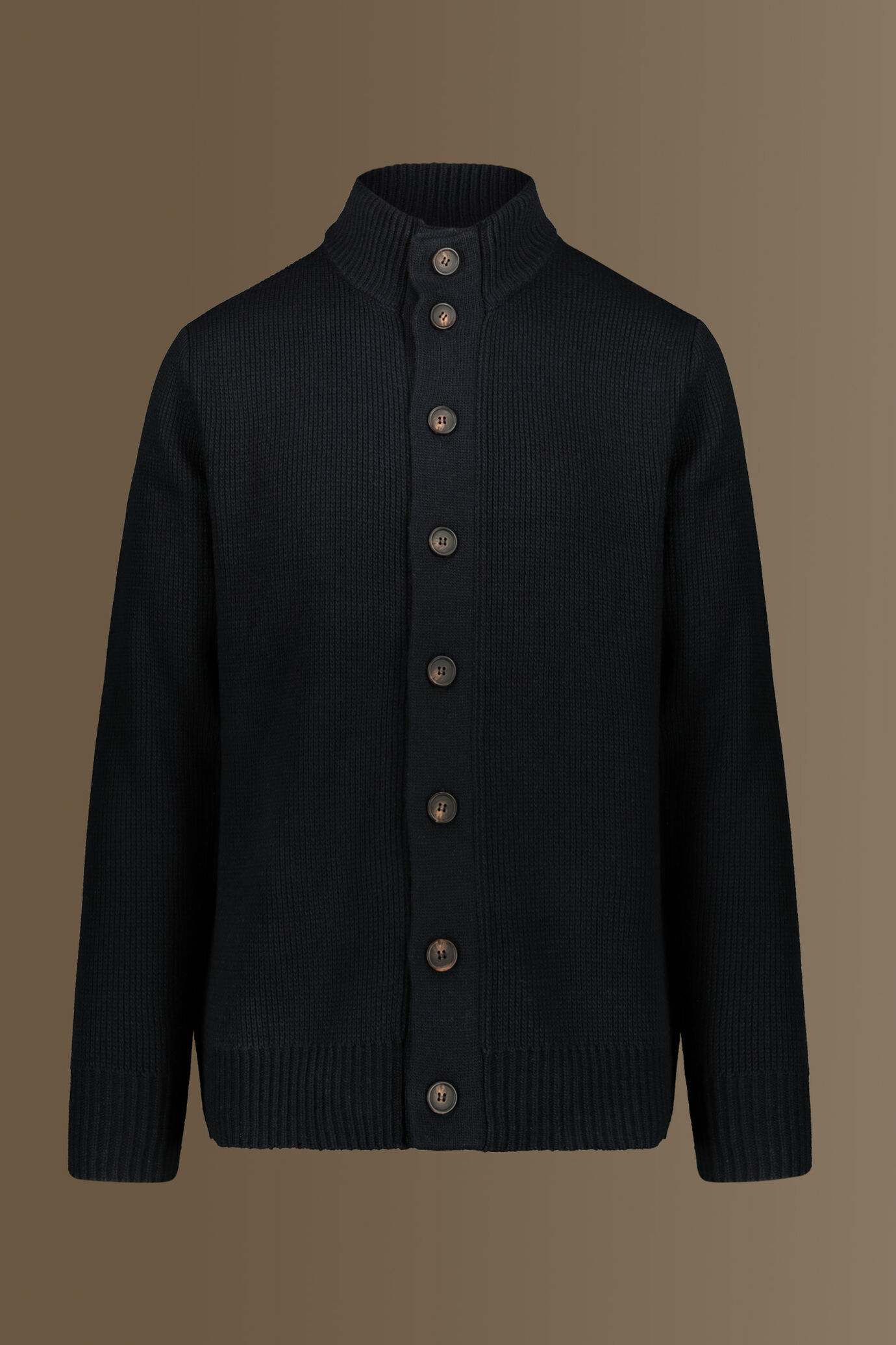Cardigan with high collar image number 3