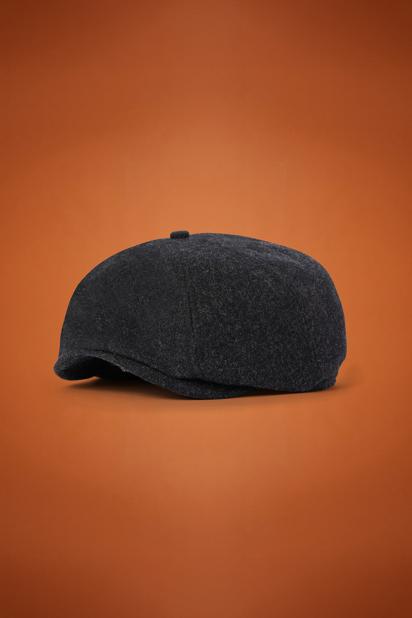 Men's wool blend flat cap