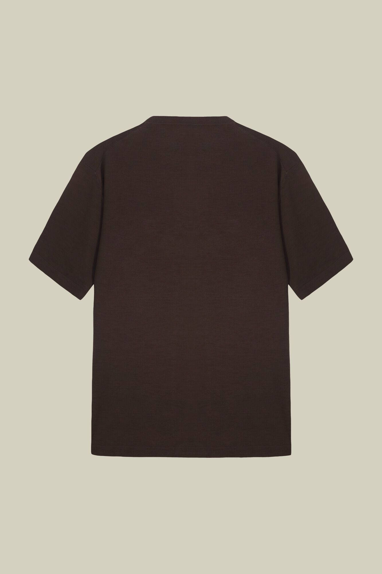 Men's knitted T-shirt in 100% cotton crepe | Doppelganger