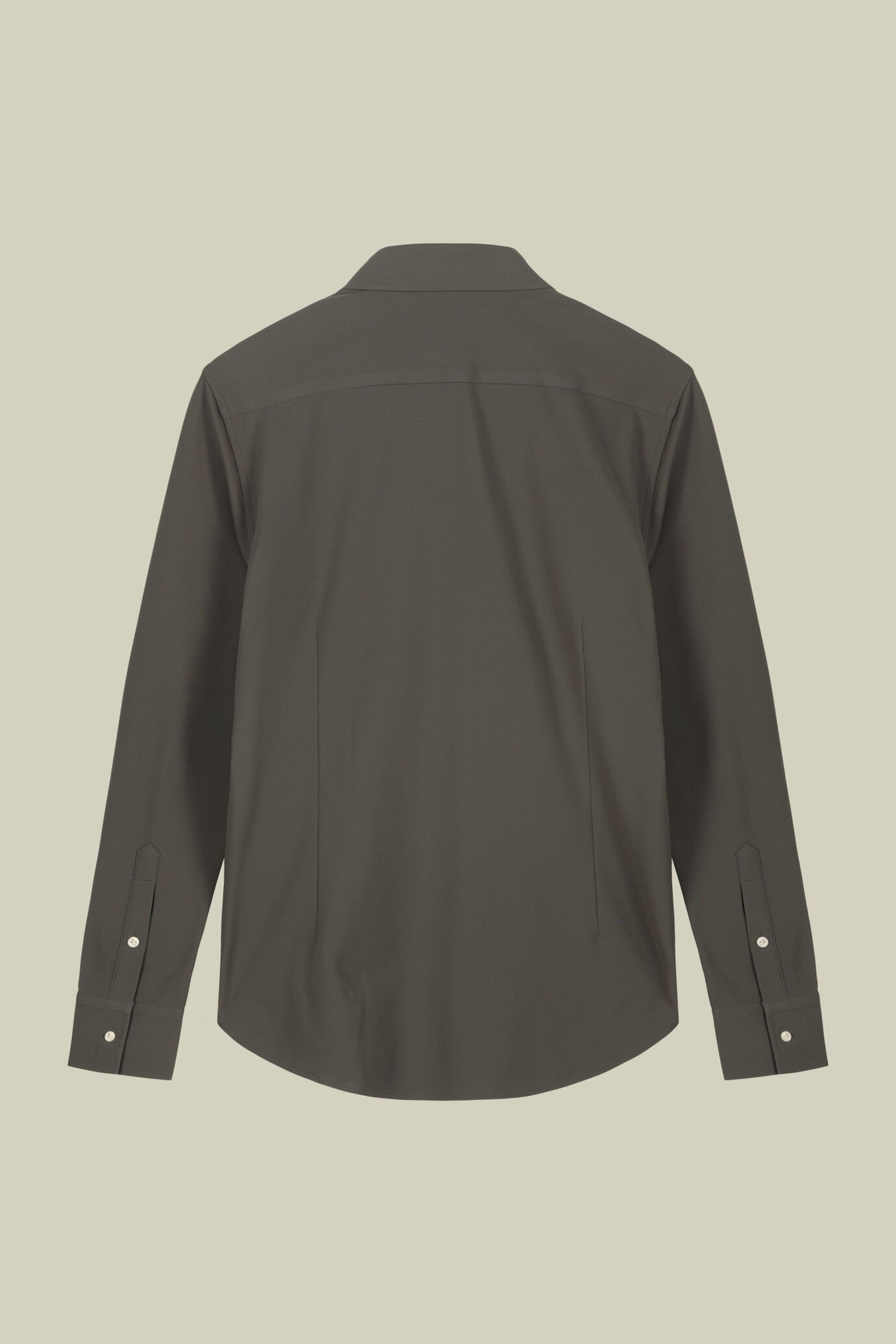 Camicia uomo stretch con collo classico in tessuto Oxford no-stiro