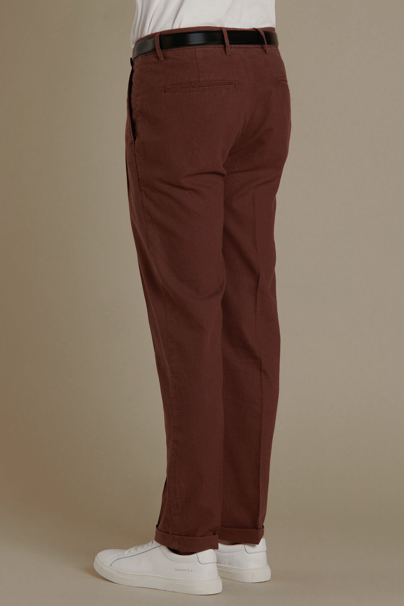Chino trousers linen blend double pinces image number 2