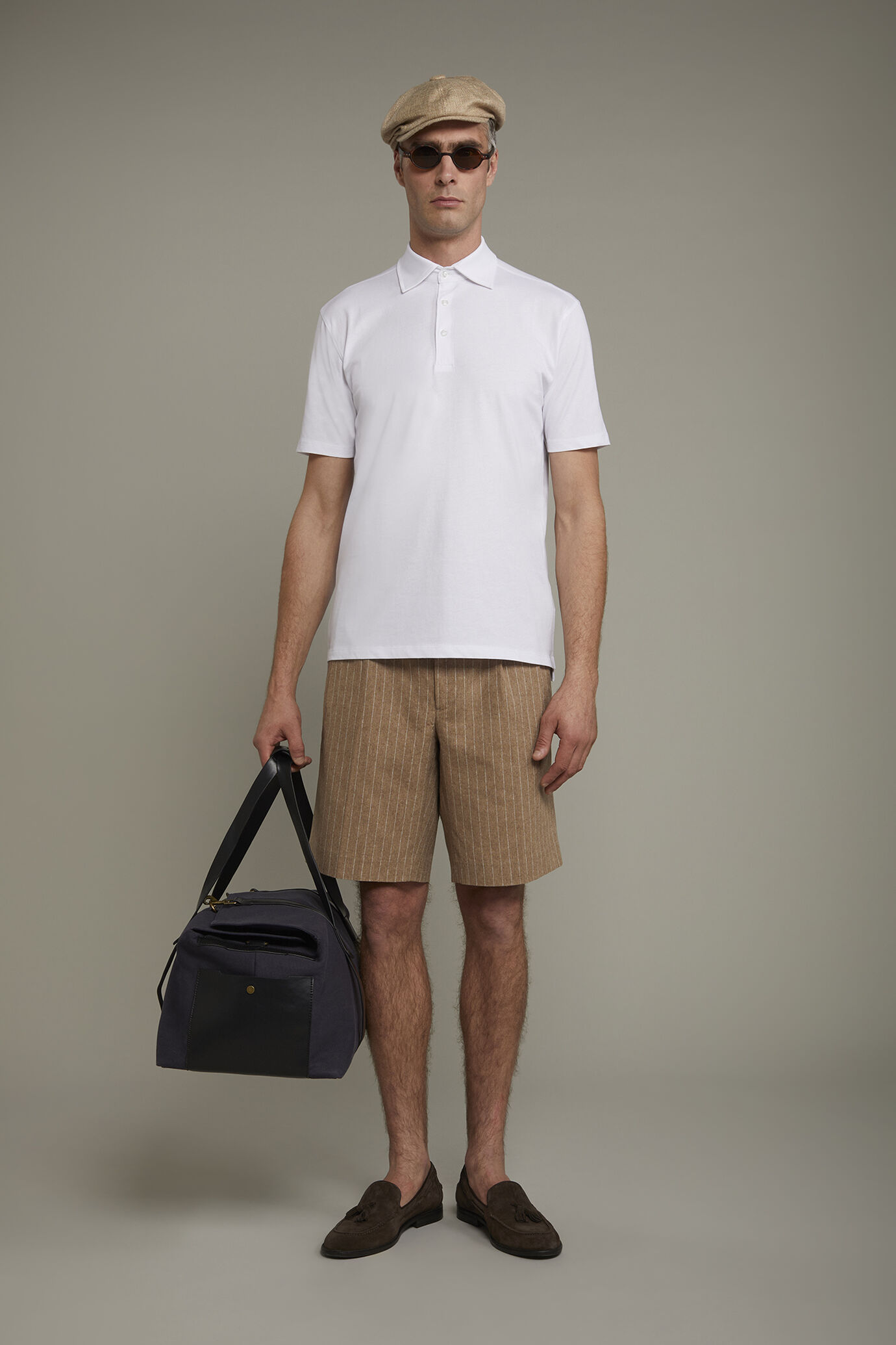 Polo homme à manches courtes en 100 % coton supima, coupe régulière image number 0