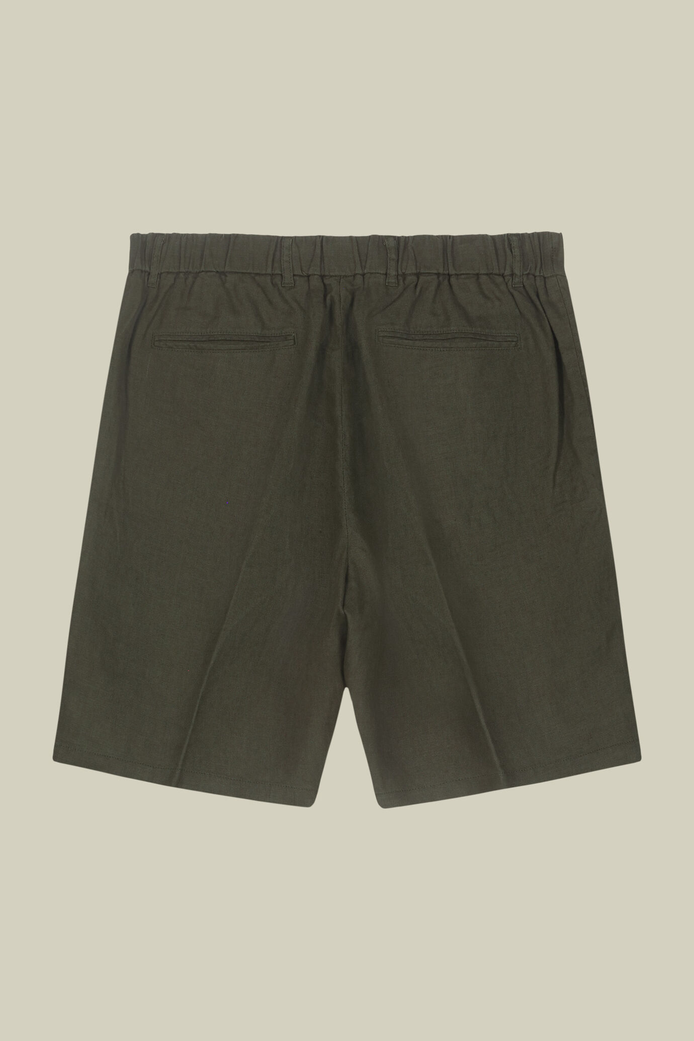 Men's 100% linen Bermuda shorts, regular fit image number 5