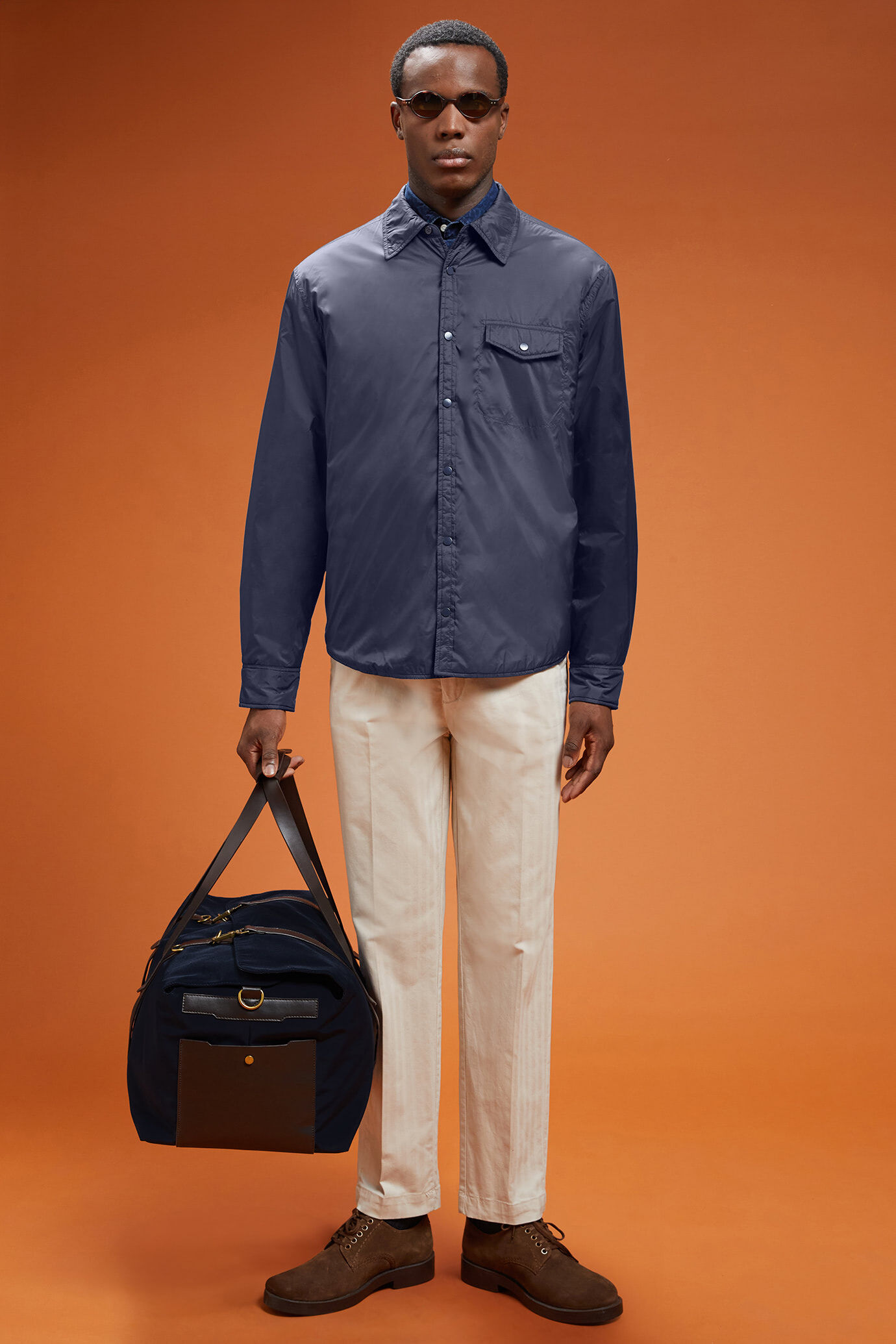 Giubbino uomo tecnico in nylon leggermente imbottito comfort fit image number 1