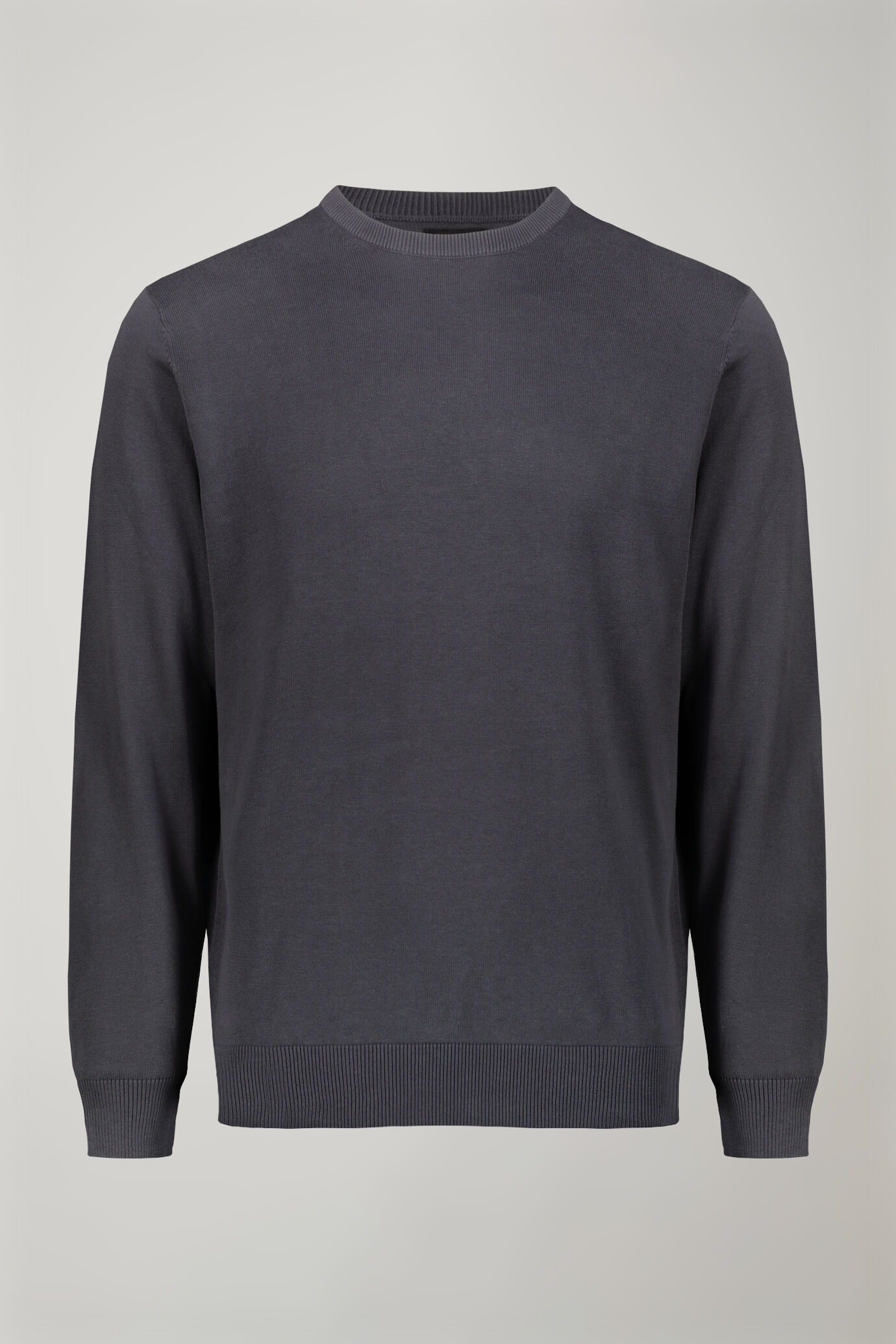 Men's Round neck sweater 100% cotton regular fit image number 4