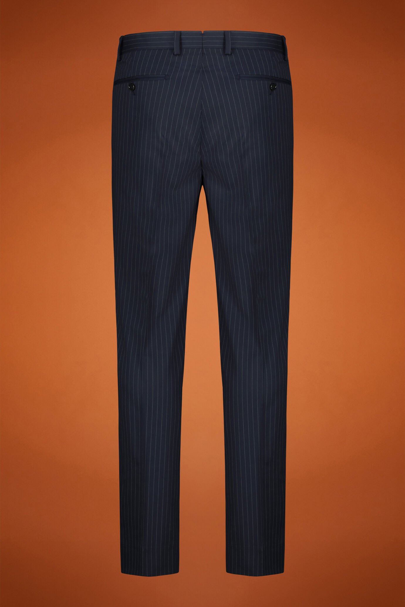 Men's single-breasted pinstripe regular fit suit image number 3