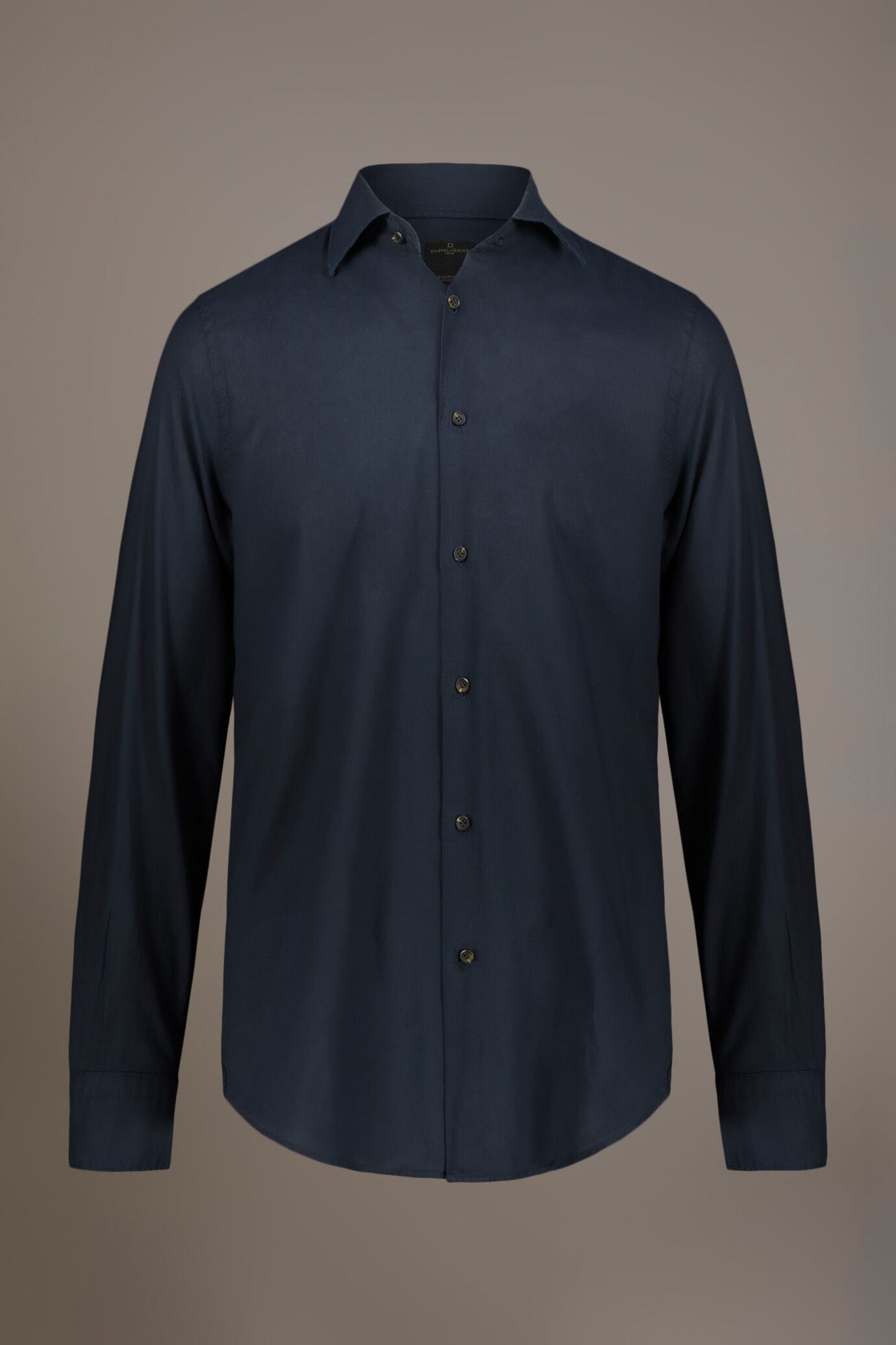 Casual shirt french collar comfort fit cotton mussola fabric image number 3