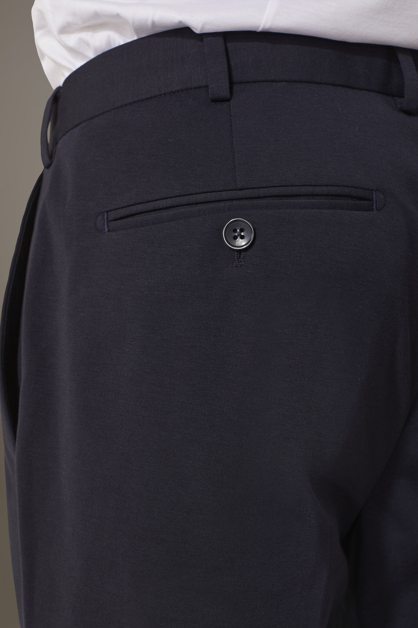 Jersey Regular fit Trousers without pleats image number 3
