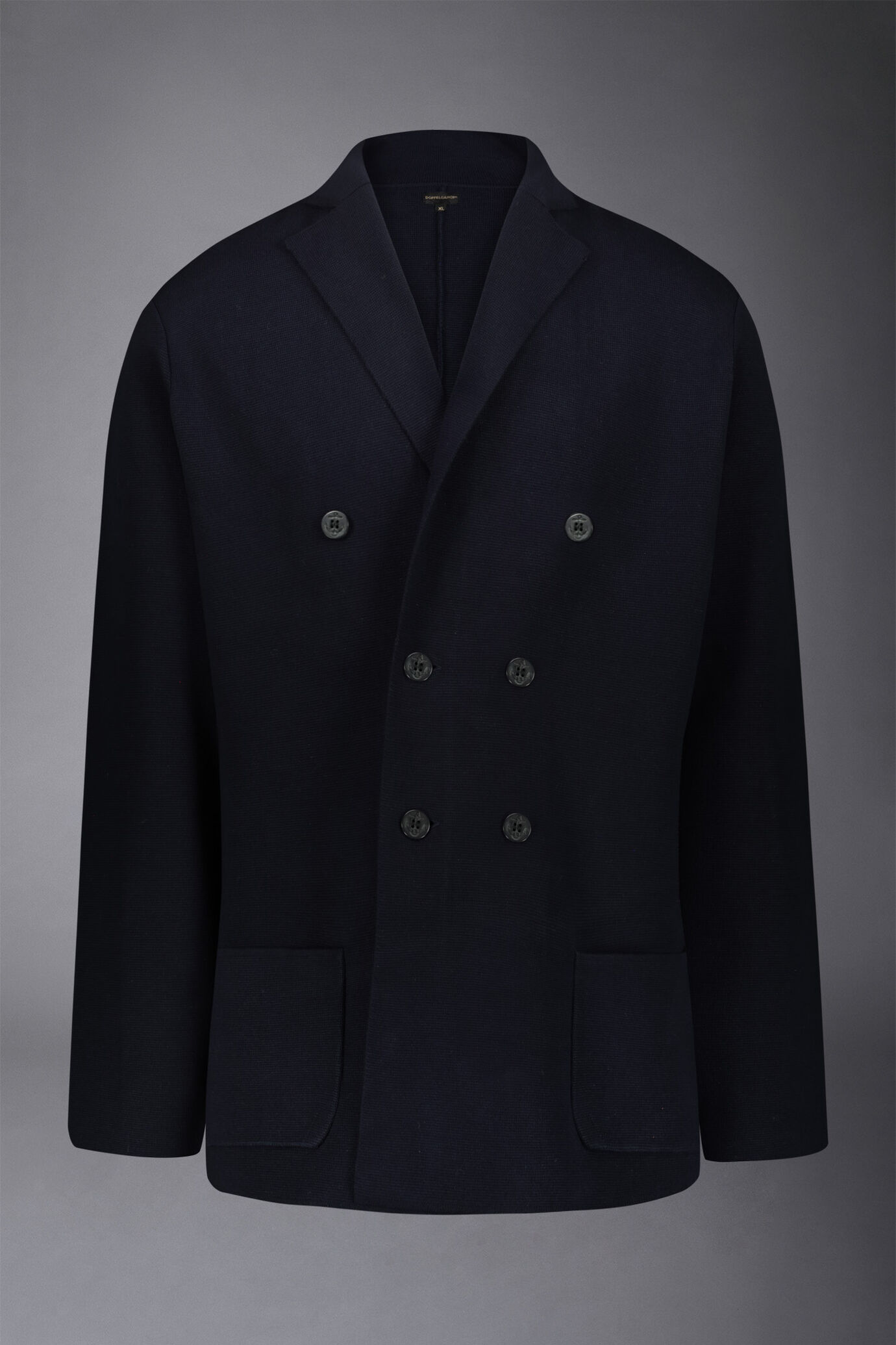 Cardigan à double boutonnage en jersey de coton mélangé, sans distinction de sexe, à coupe régulière image number 5