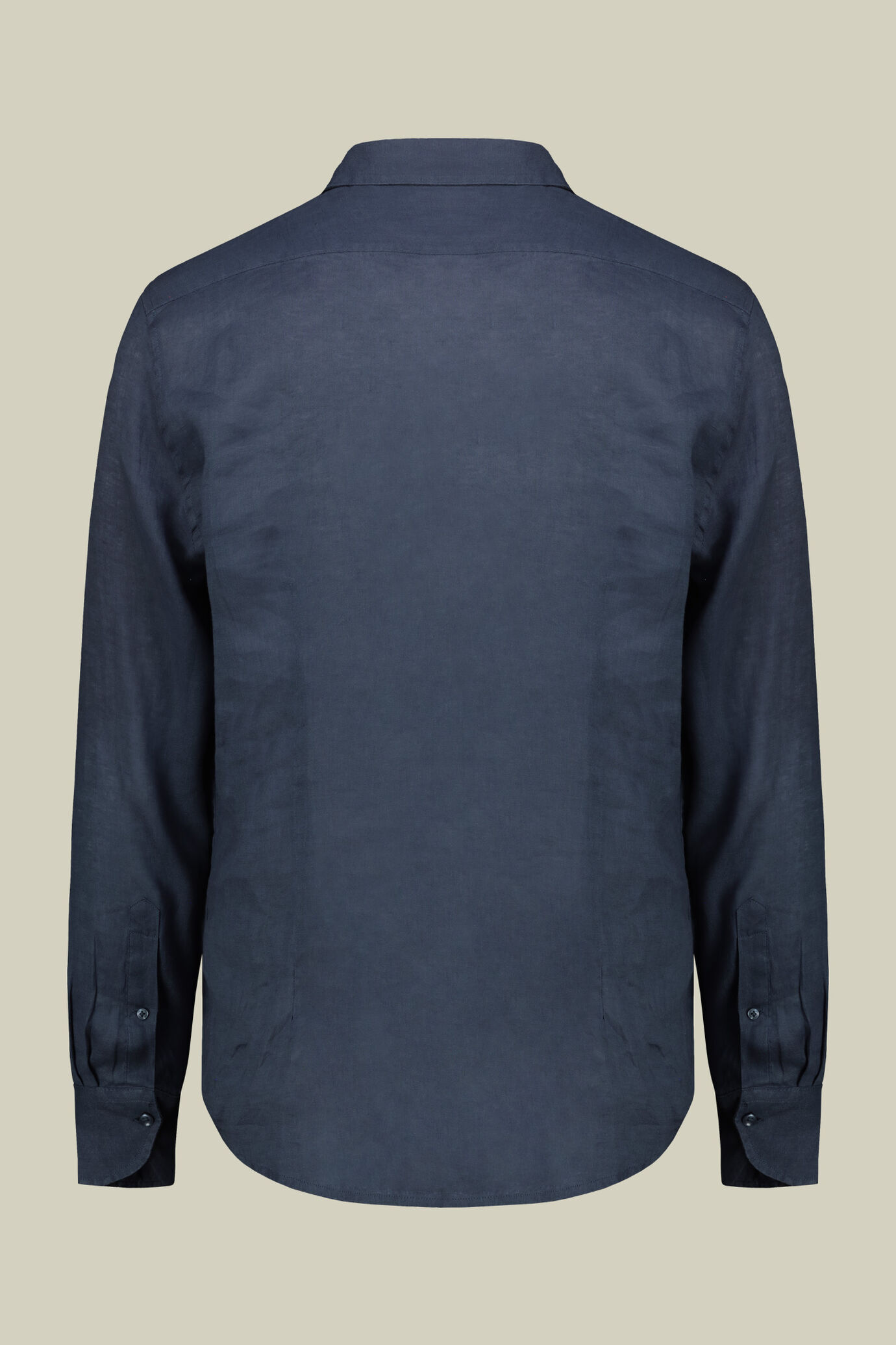 Chemise pour homme 100 % lin boutons blanc cass&eacute; image number 5