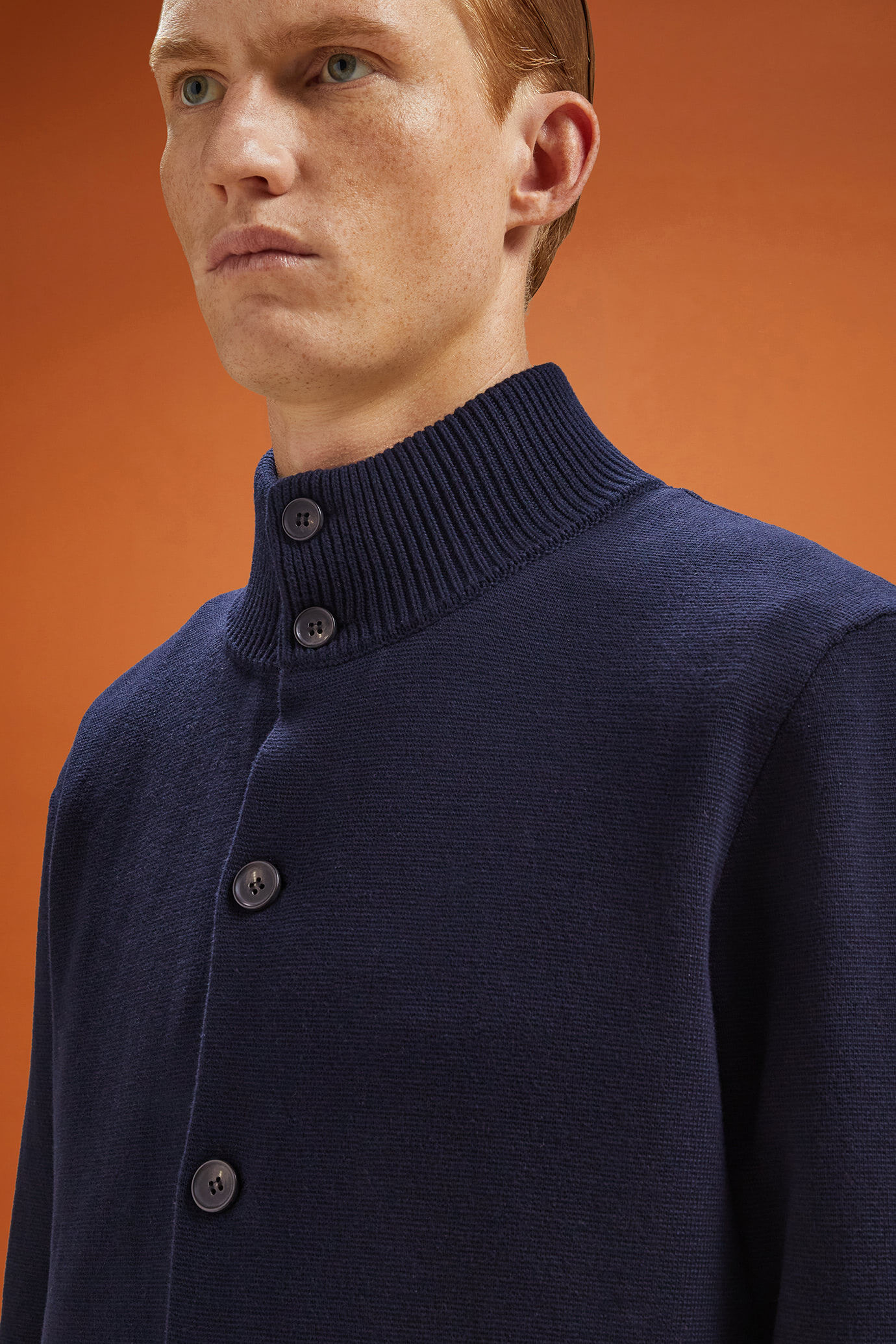 Giacca uomo in maglia di cotone jersey regular fit image number 3