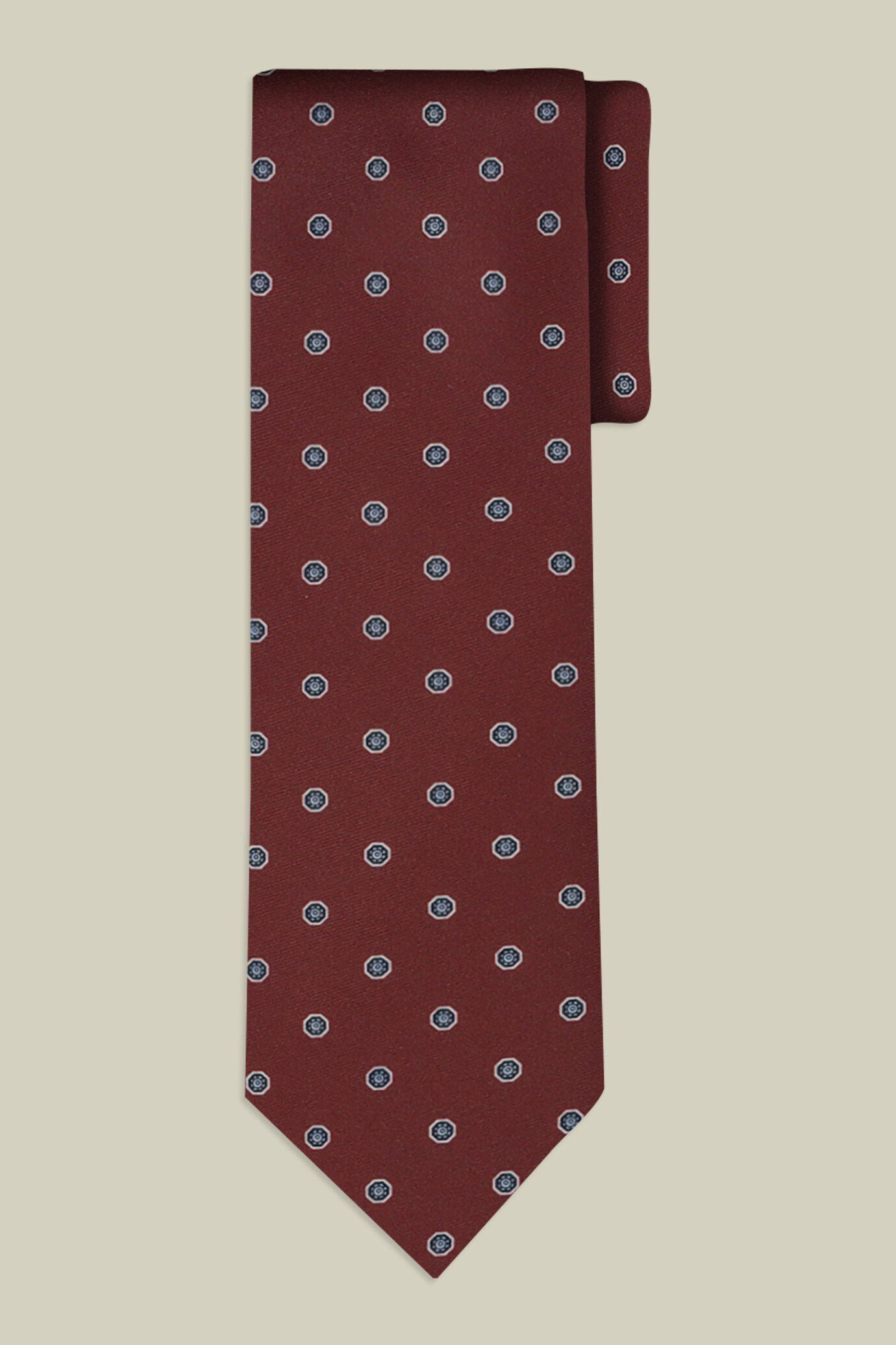 Cravate pour homme &agrave; pois g&eacute;om&eacute;triques image number 1
